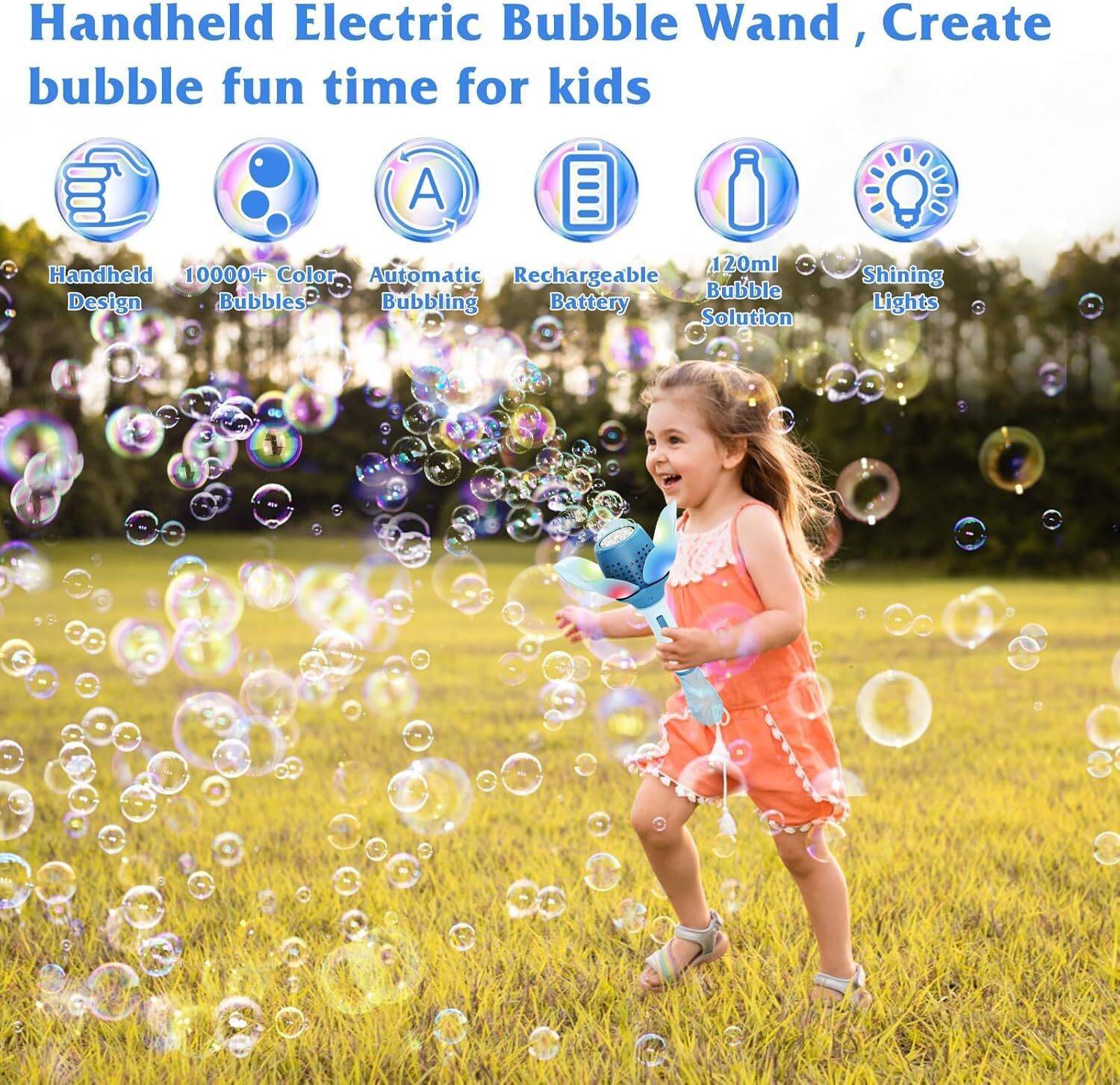Shopsy RVEnterprise Bubble Stick Light Up Flower Wand Toy - Image 3