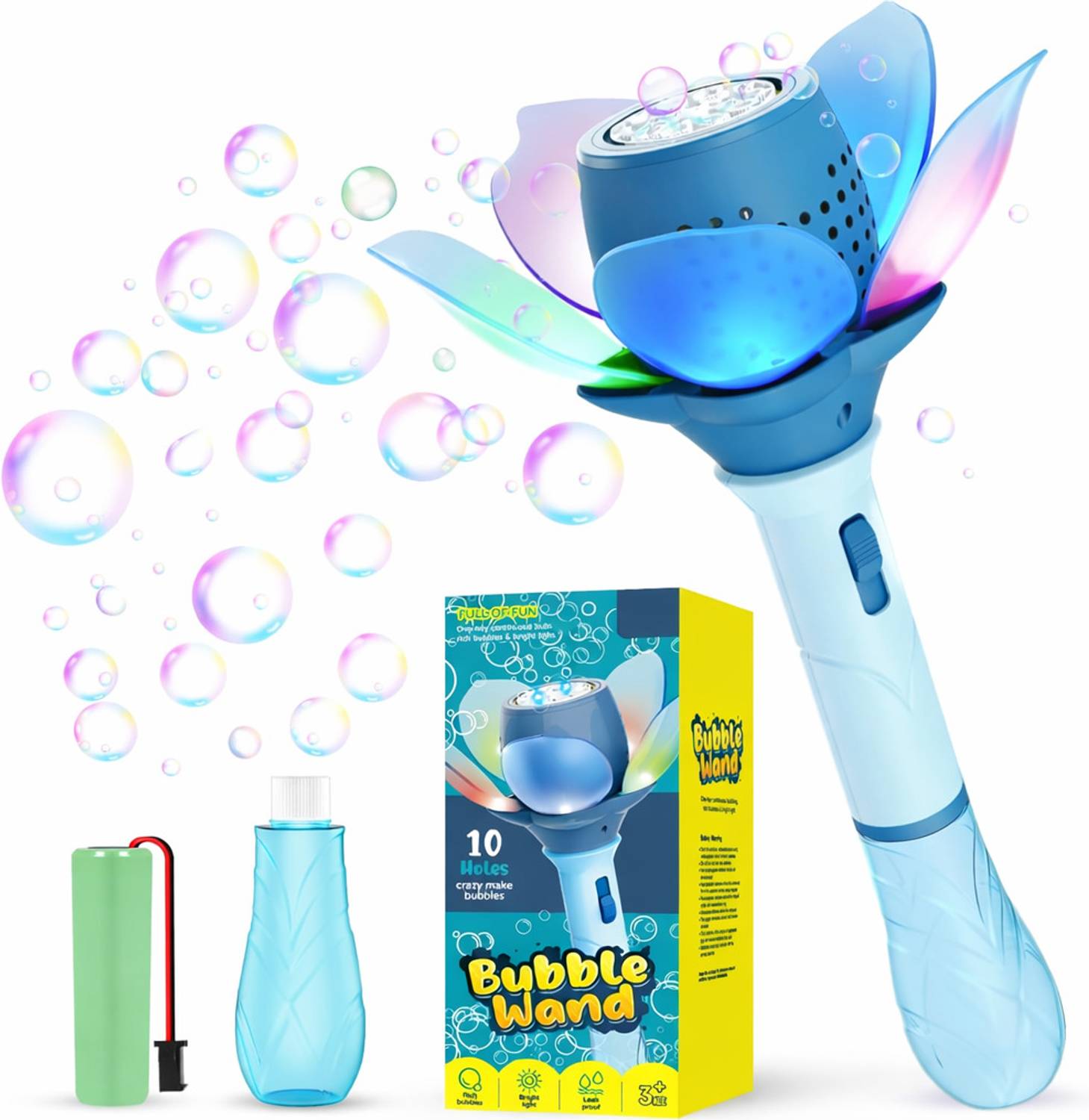 Shopsy RVEnterprise Bubble Stick Light Up Flower Wand Toy - Image 1