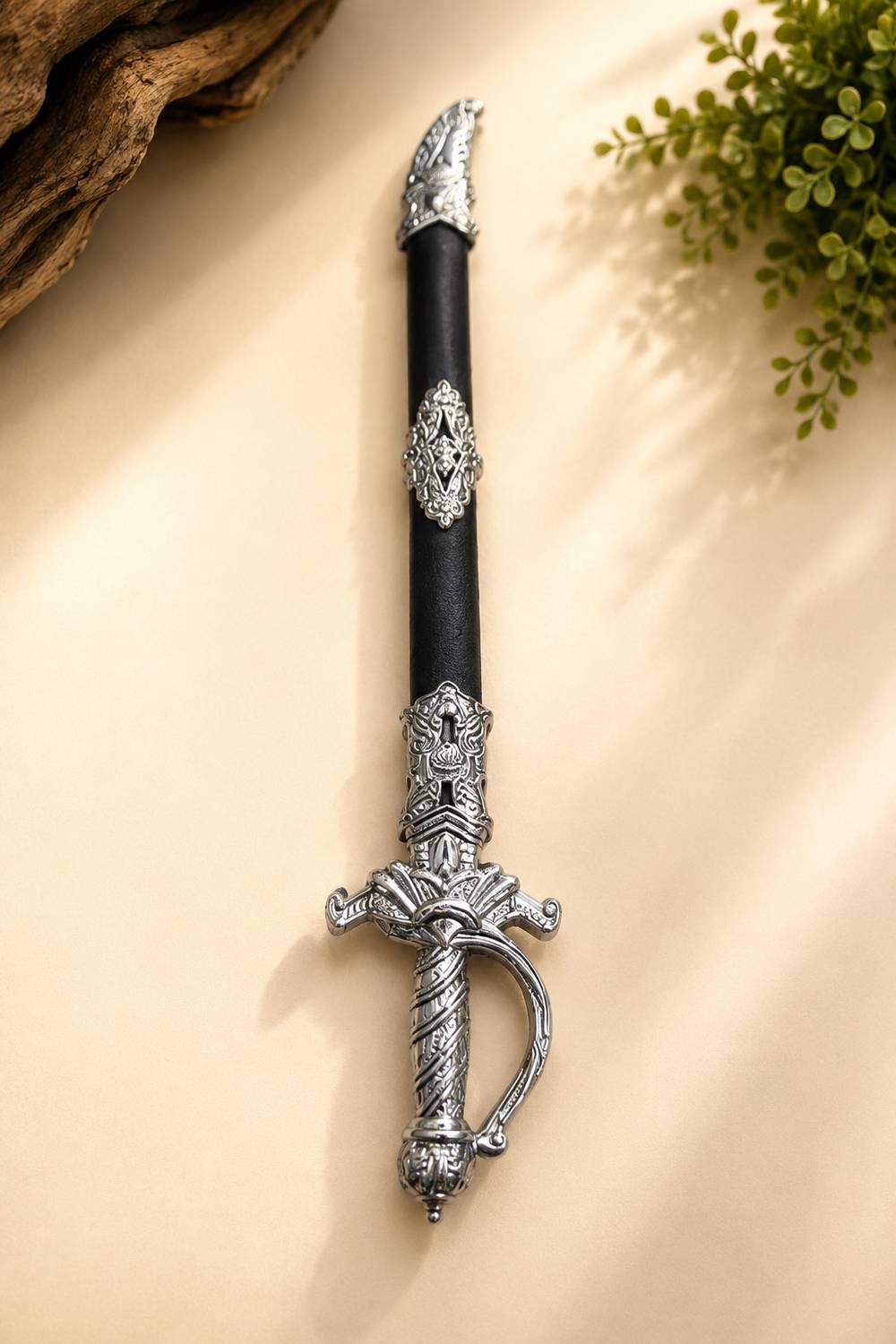 Celestino Plastic Sword Black & Silver - Image 2