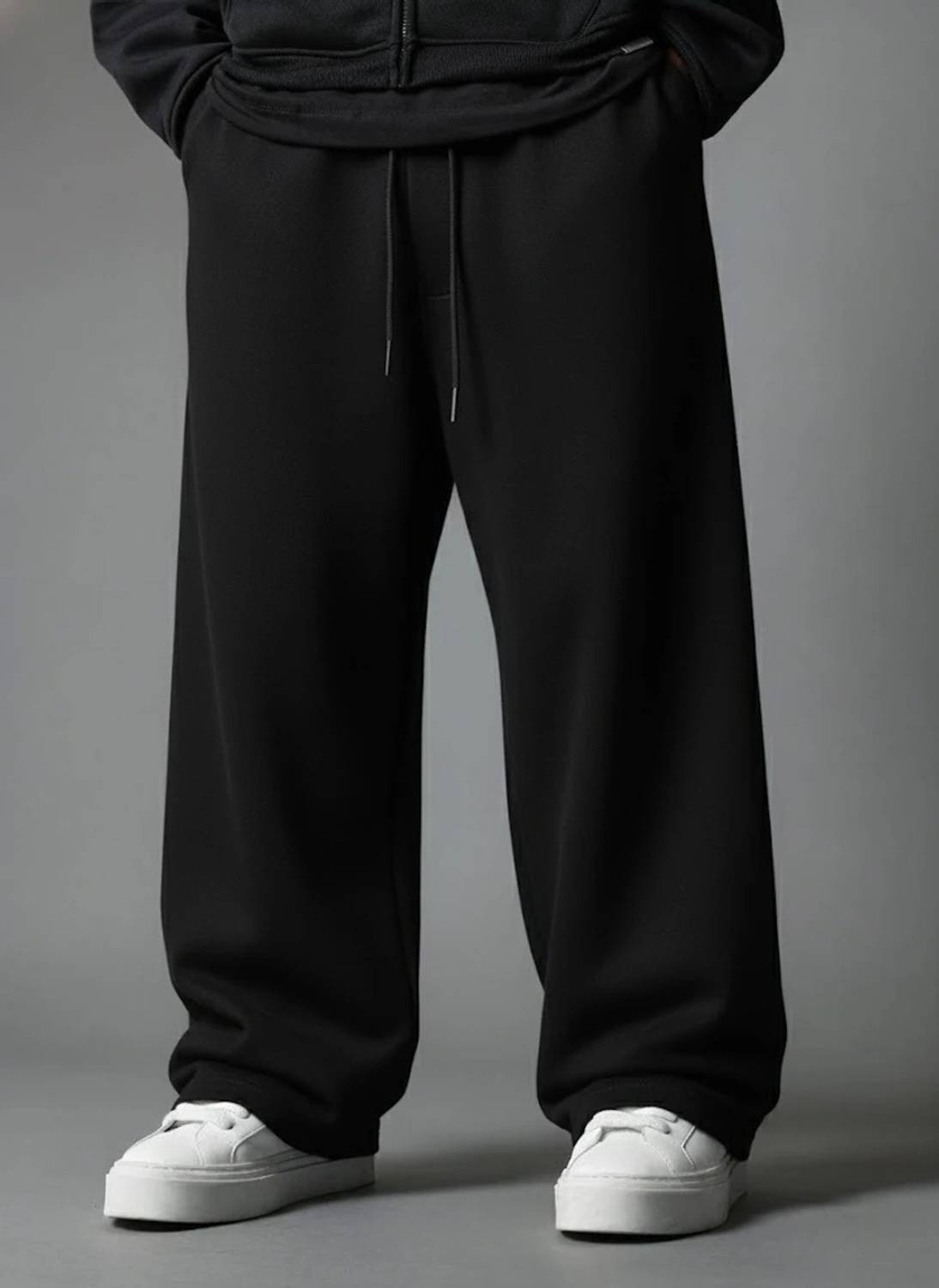 Morte Paple Solid Men Black Track Pants - Image 3