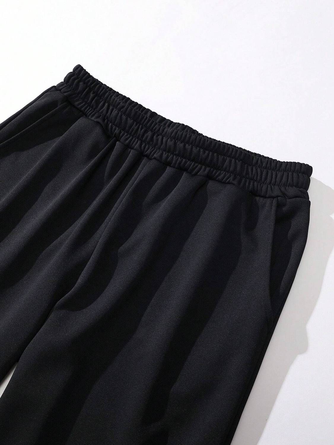 dockstreet Solid Men Black Track Pants - Image 5