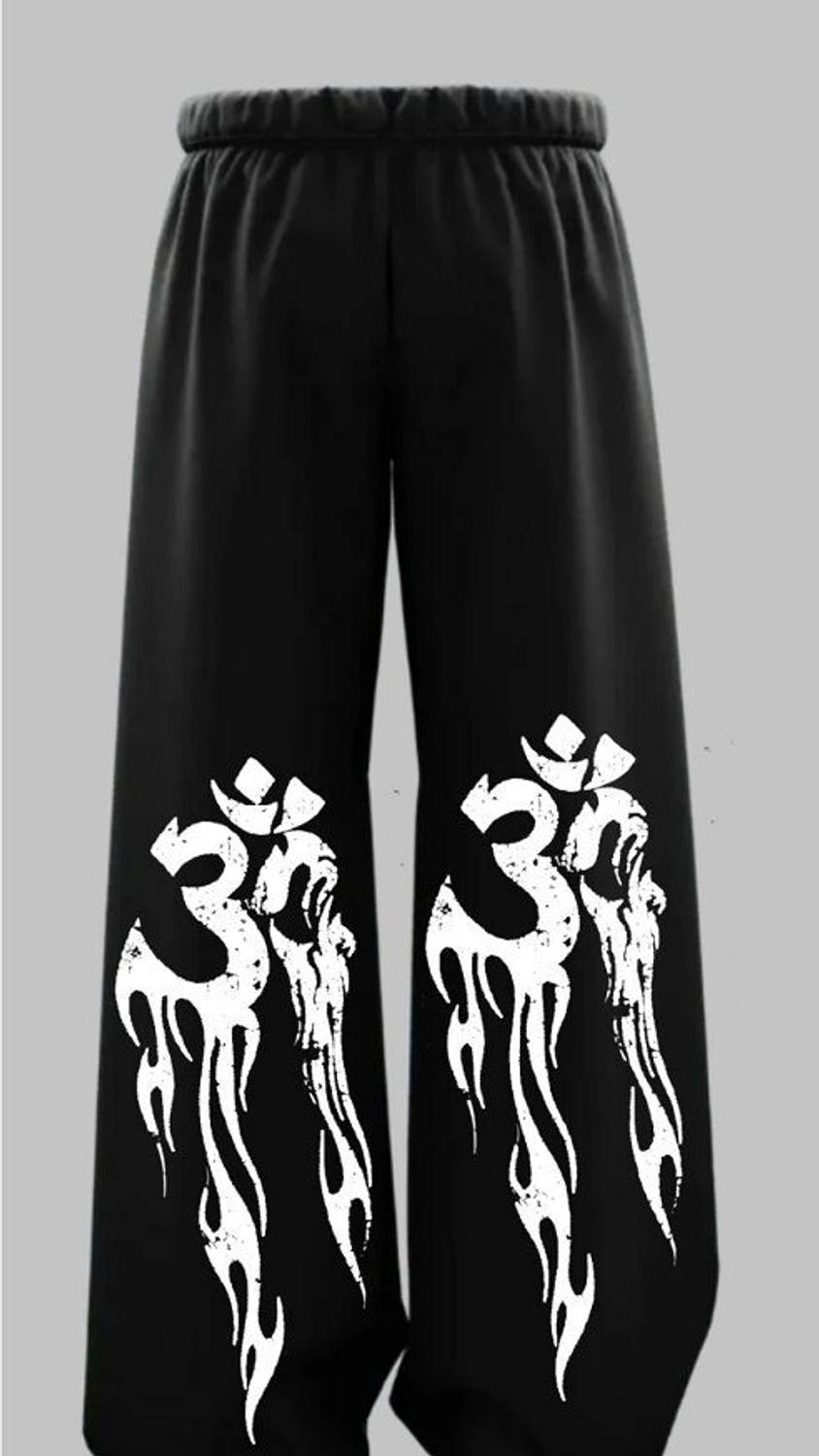 Kelmendi Printed Men Black Track Pants - Image 1