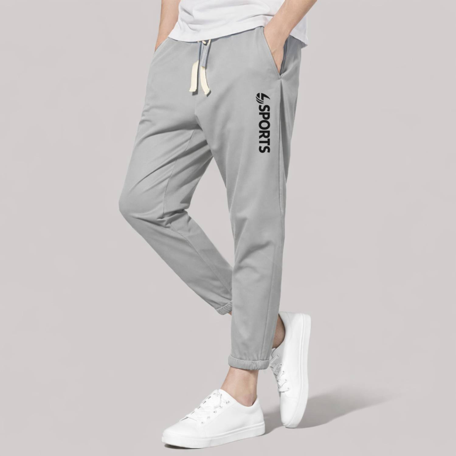 yourker Men Grey, Black Track Pants - Image 3