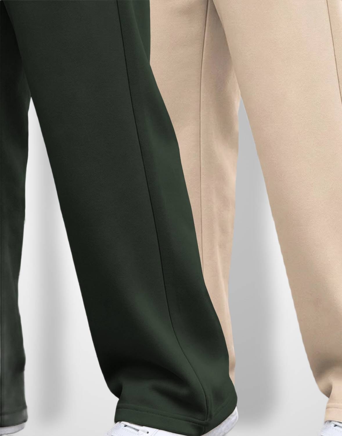 SPECTATOR Men Olive, Beige Track Pants - Image 4