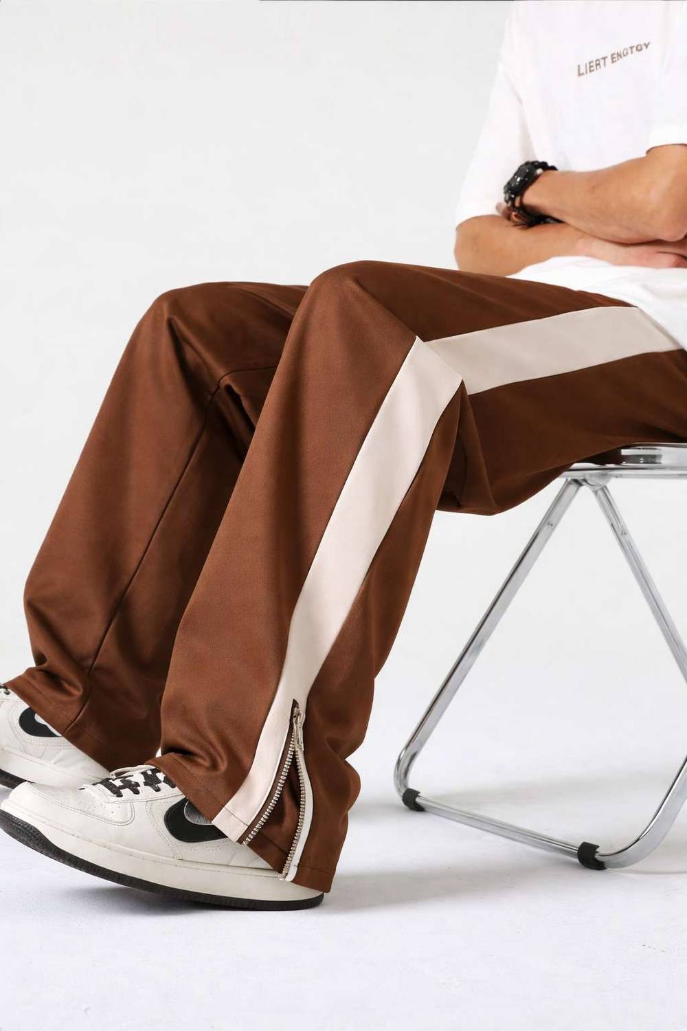 EraandEdge Men Brown Track Pants - Image 4