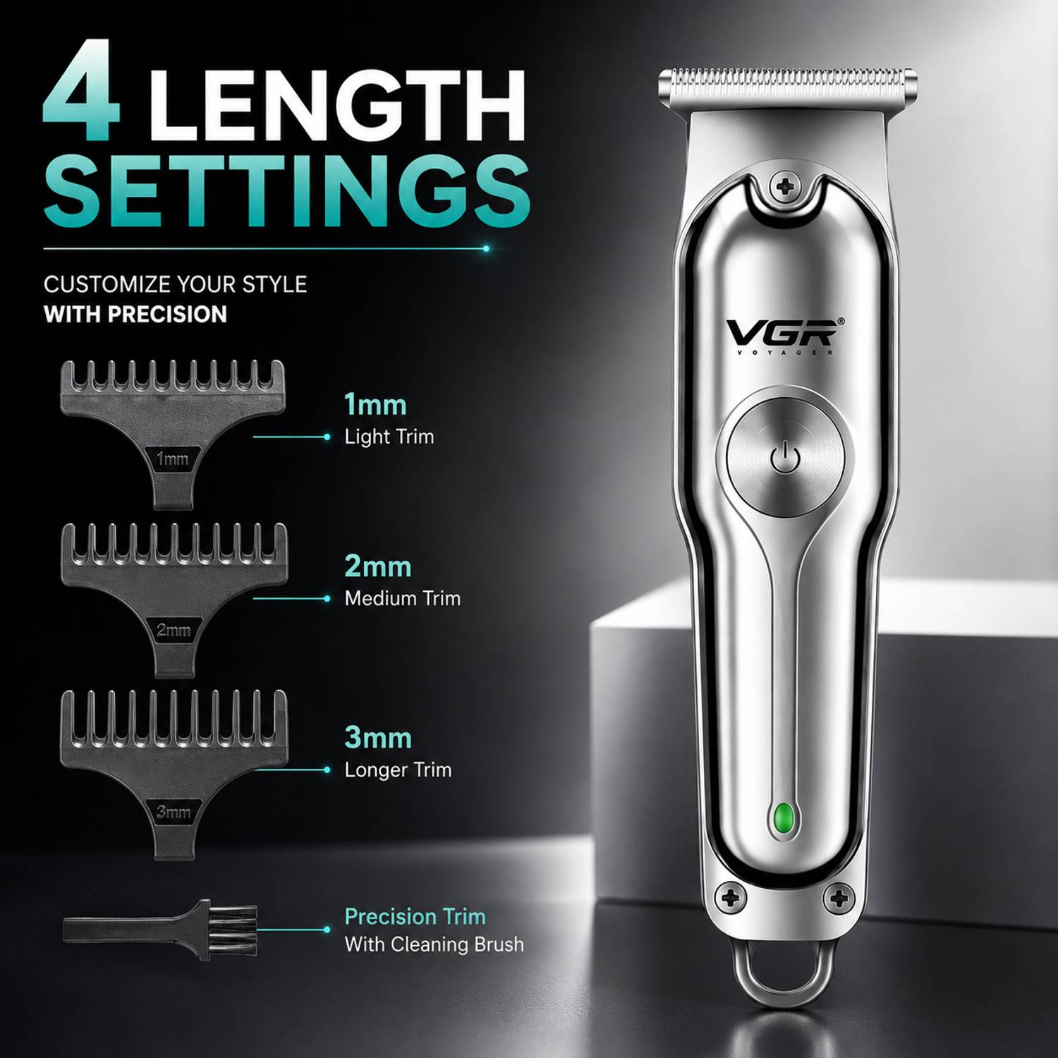 VGR V-071 Trimmer 120 min Runtime 4 Lengths - Image 3
