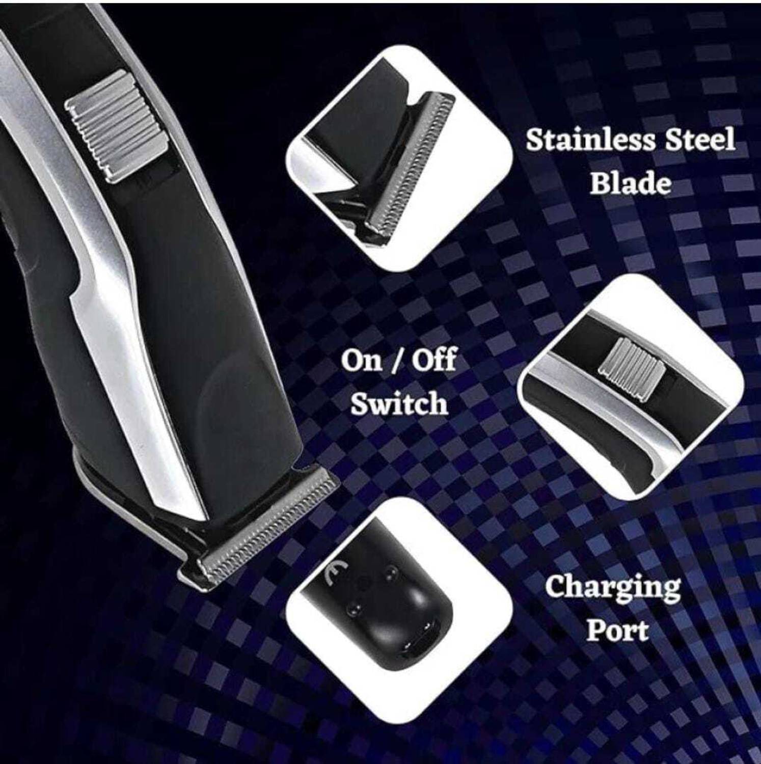 Dazzel Flex AT-538 Trimmer, Silver, Black - Image 2