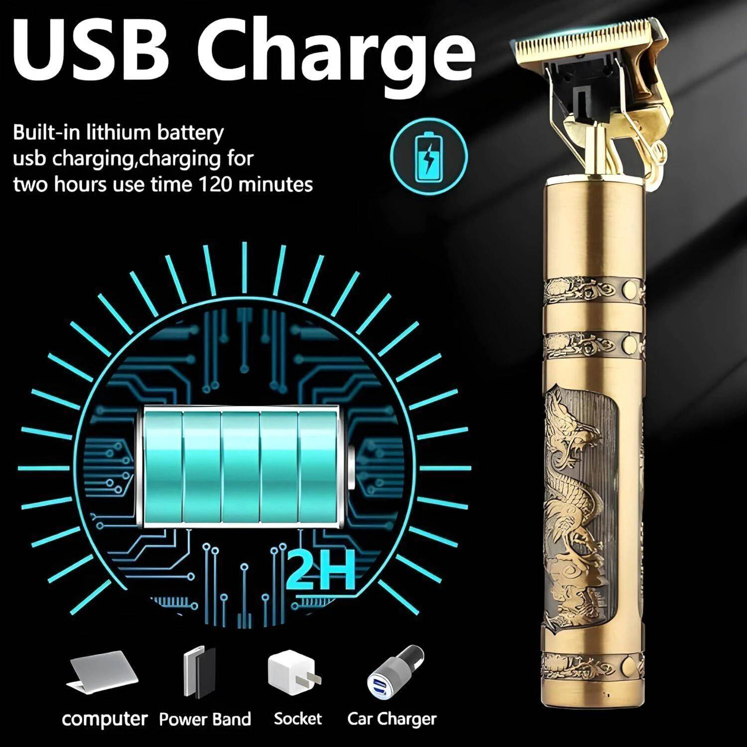 RTB Professional T9 Cordless Beard Trimmer - Image 4