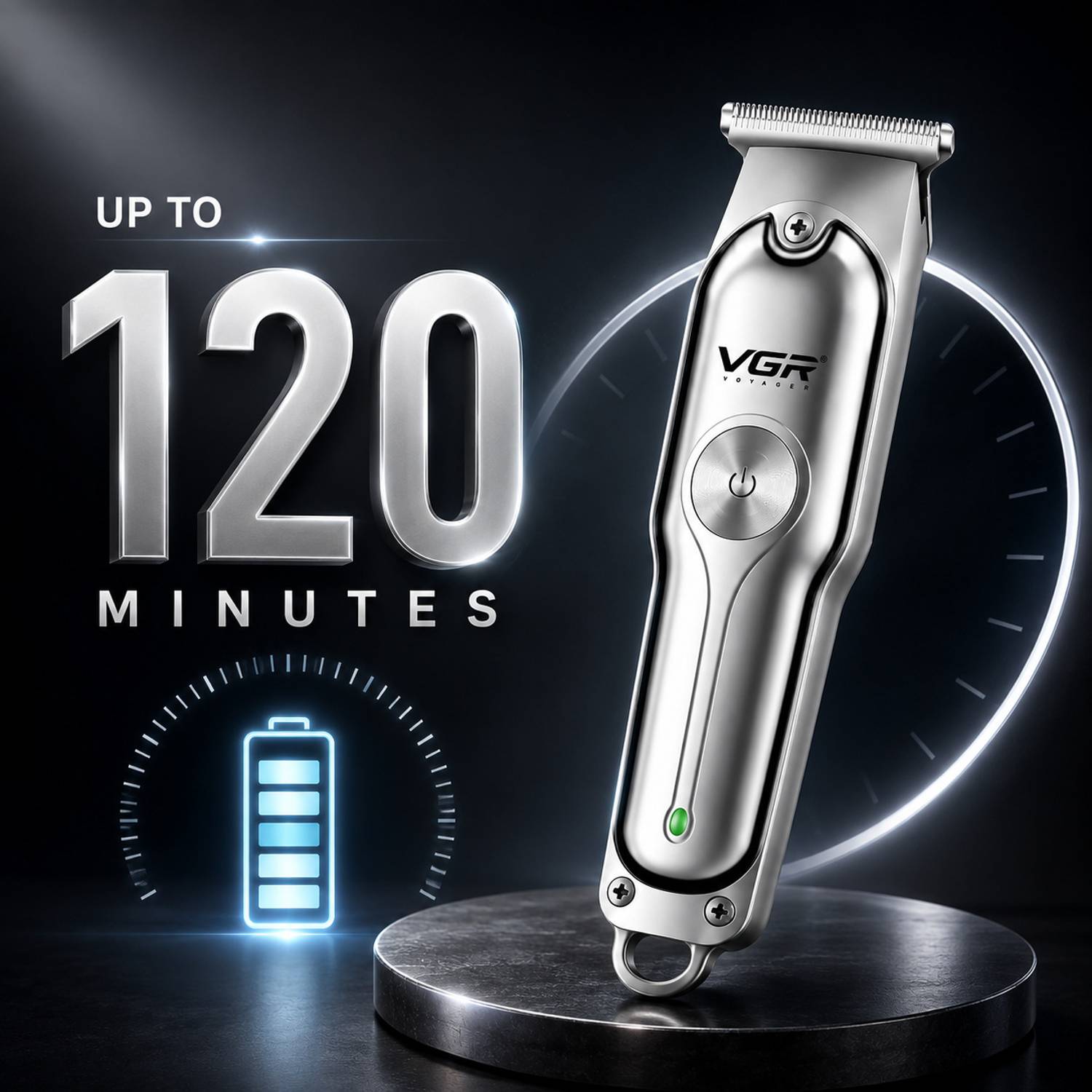 VGR V-071 Trimmer 120 min Runtime 4 Lengths - Image 2