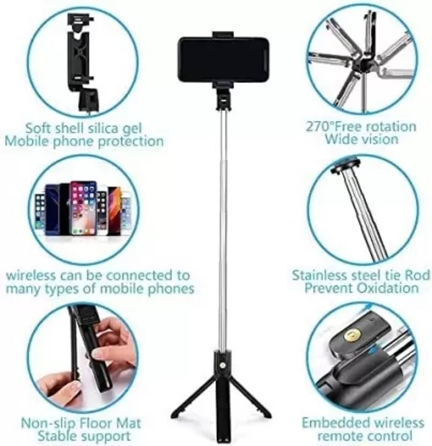 InFinite Digital Bluetooth Selfie Stick with Tripod - Image 2