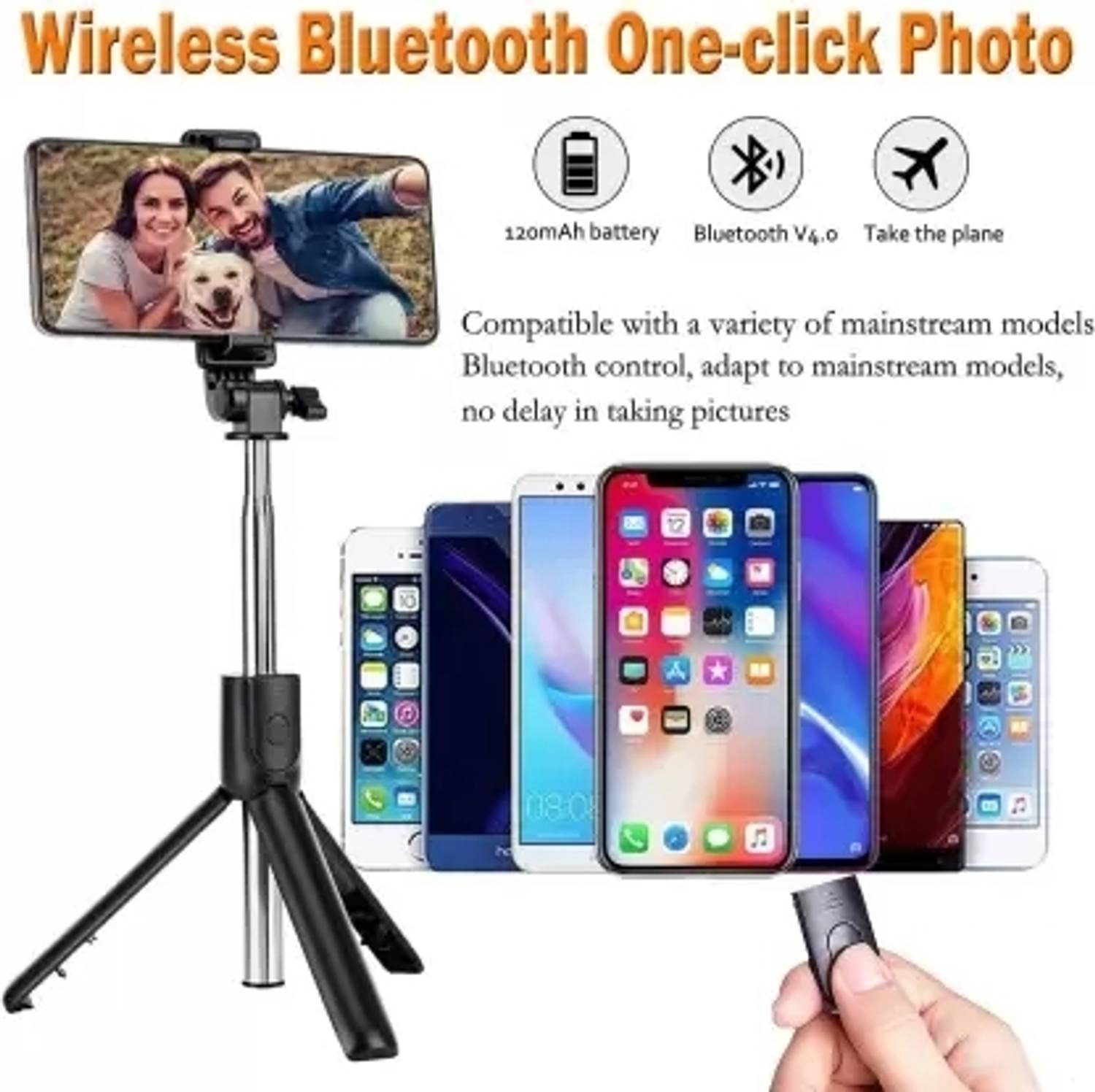 InFinite Digital Bluetooth Selfie Stick with Tripod - Image 4