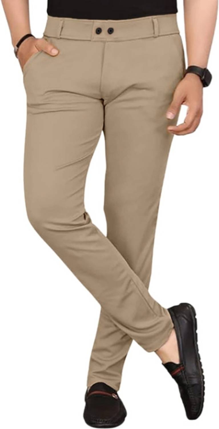 TheMutedThreads Slim Fit Men Black Trousers - Image 2