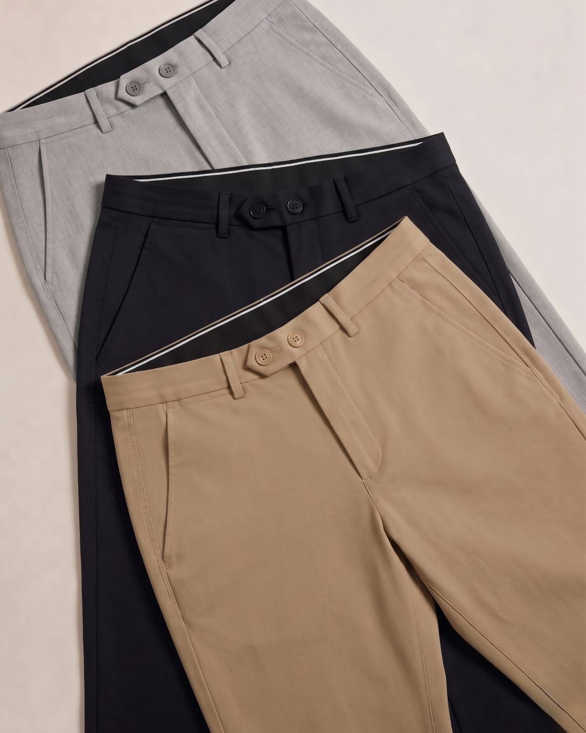 TheMutedThreads Slim Fit Men Black Trousers - Image 1