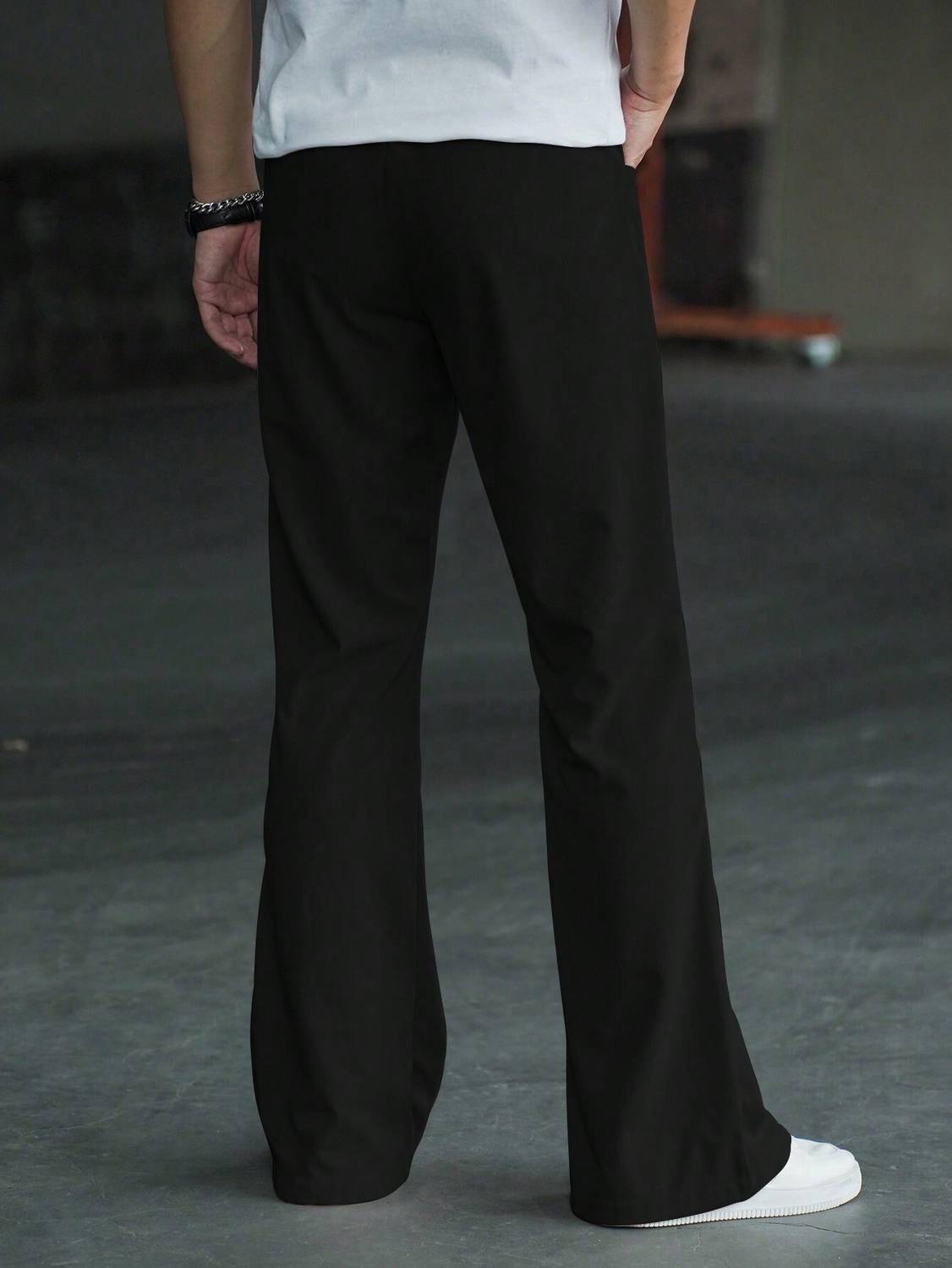 Plus91 Loose Fit Men Black Trousers - Image 2