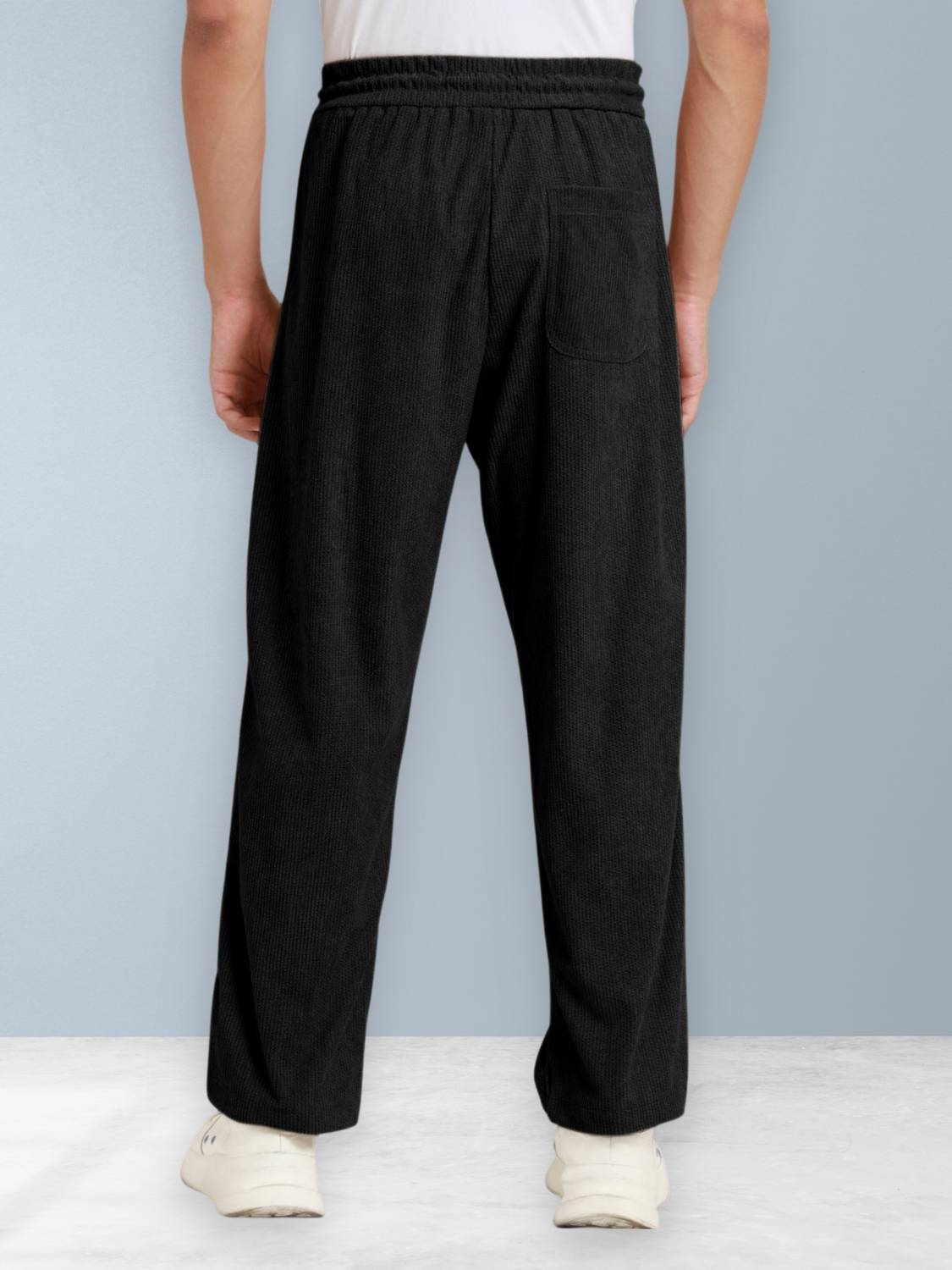GIBBONTE Relaxed Men Black Trousers - Image 2