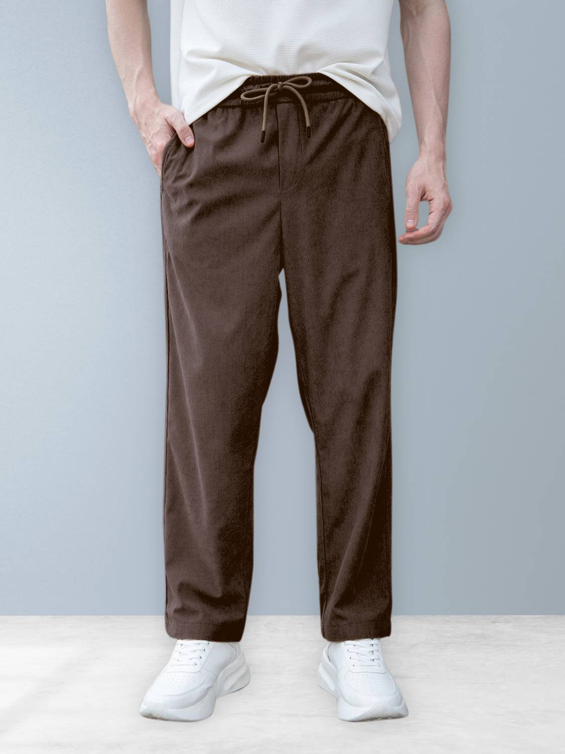GIBBONTE Relaxed Men Black Trousers - Image 4