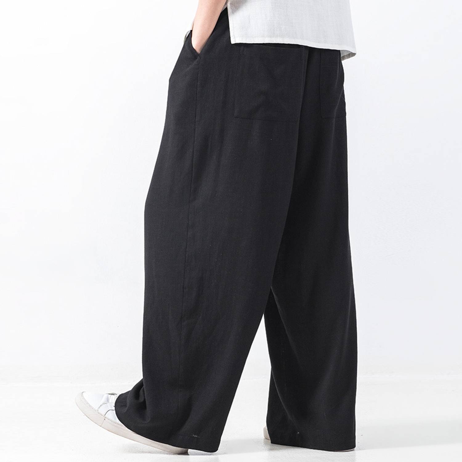 Nivcy Solid Men Black Track Pants