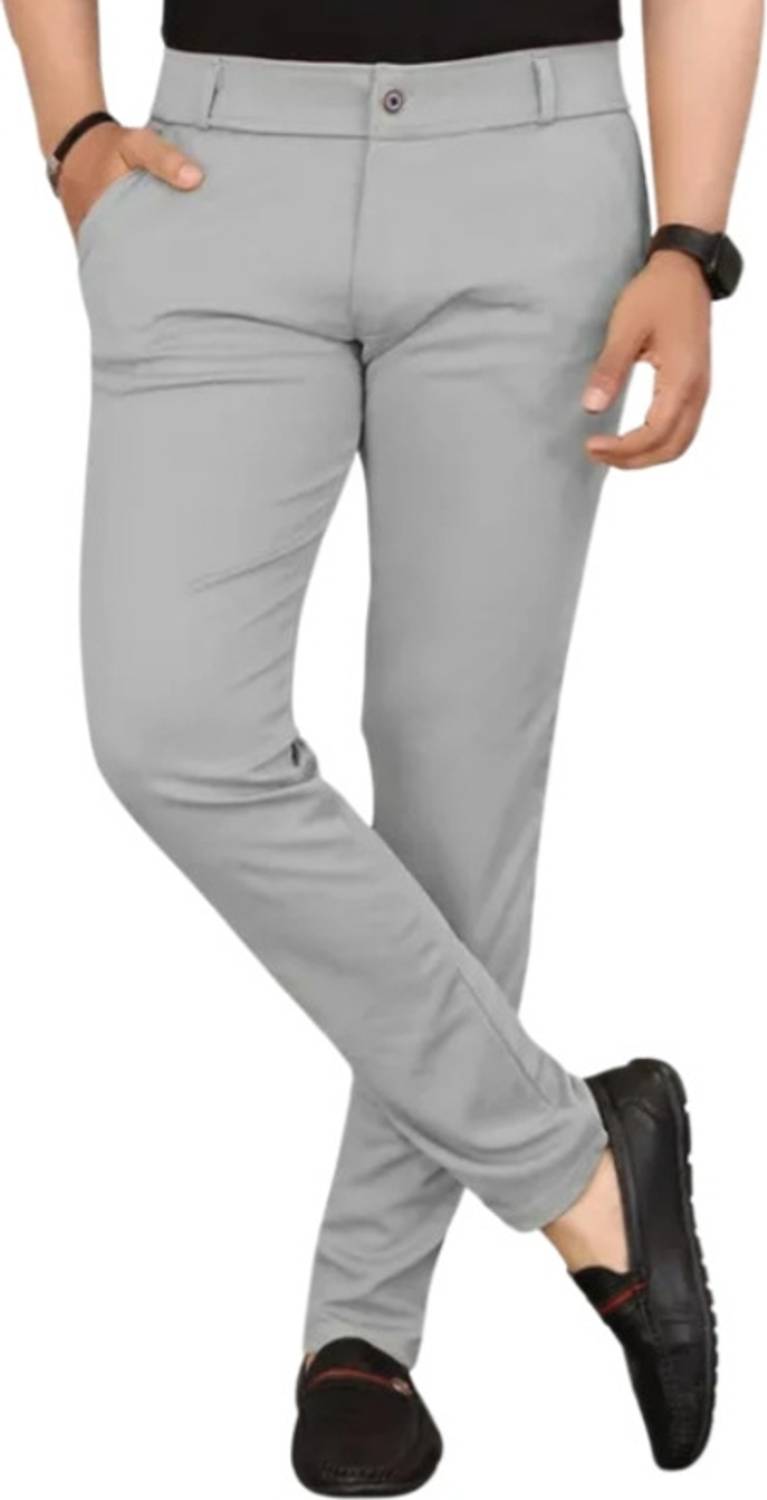 TheMutedThreads Slim Fit Men Black Trousers - Image 4