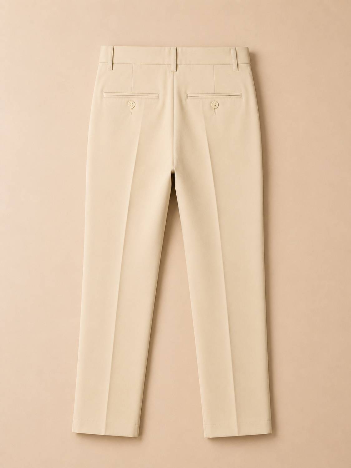 GANPATISULZ Slim Fit Men Beige Trousers - Image 2