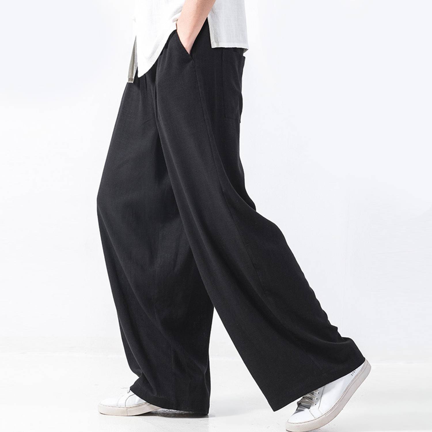 Nivcy Solid Men Black Track Pants - Image 3