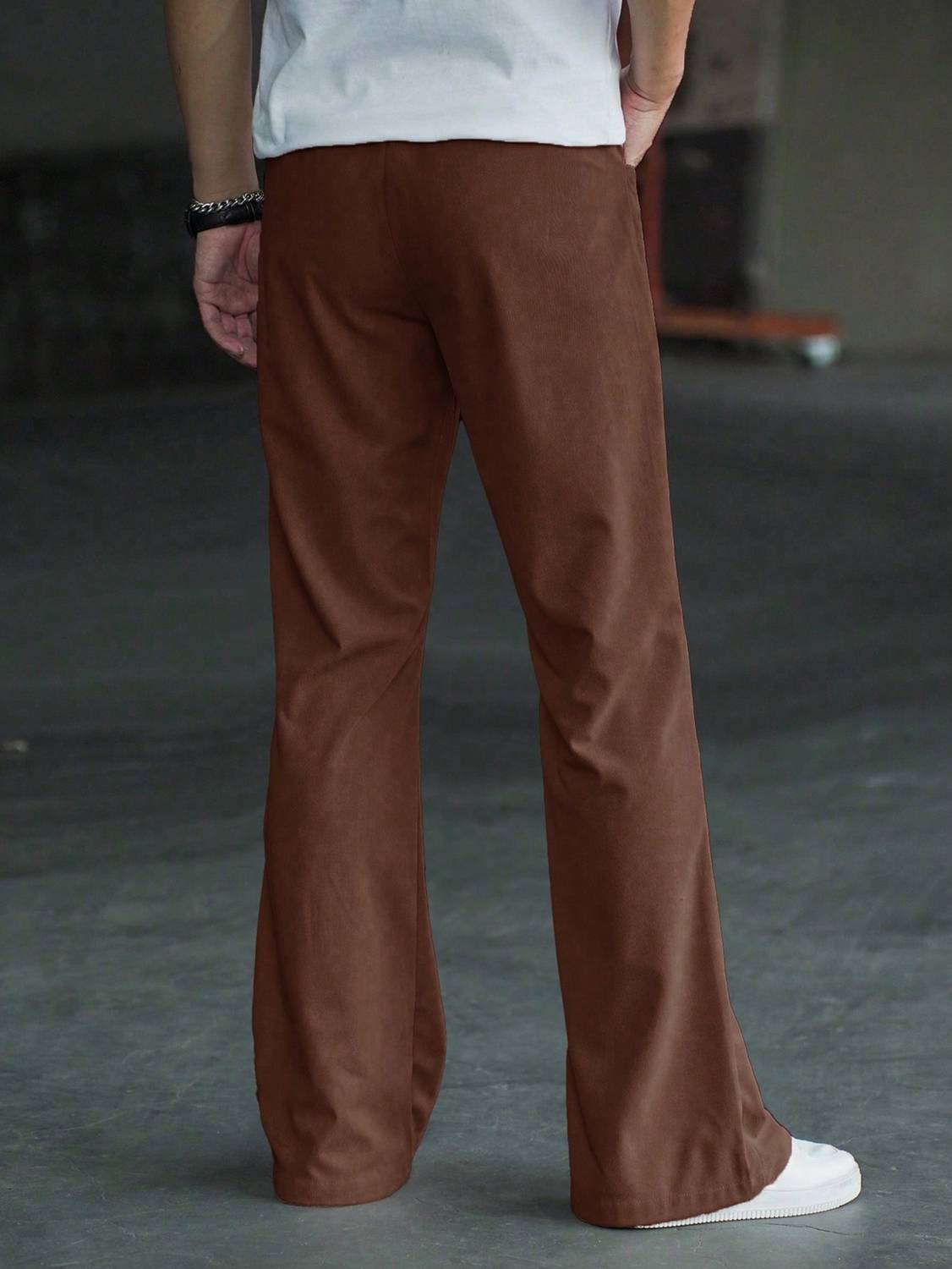 METRONAUT Flared Men Brown Trousers - Image 2