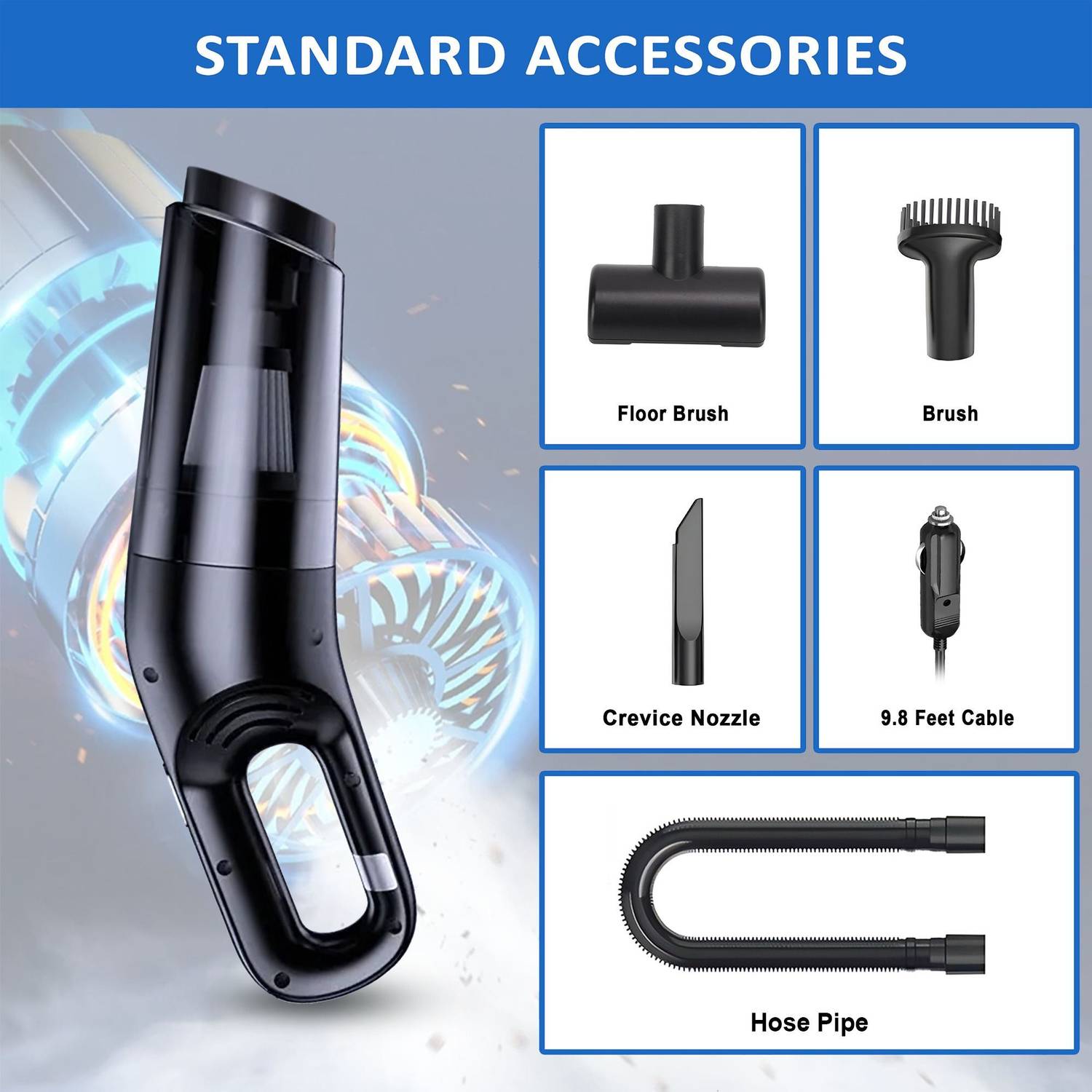 TEXUM TVC-A100 12V 165W 6 KPA Car Vacuum - Image 4