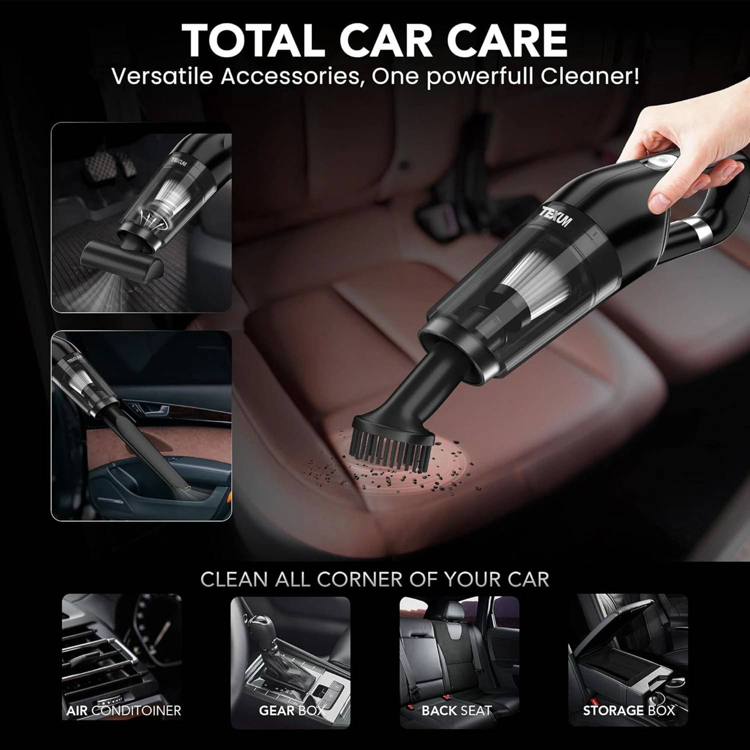 TEXUM TVC-A100 12V 165W 6 KPA Car Vacuum - Image 5