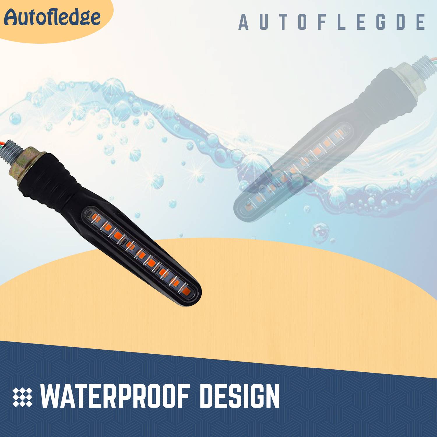 Autofledge LED Indicator Light for Bajaj, Bullet, Hero, Honda, KTM, - Image 4