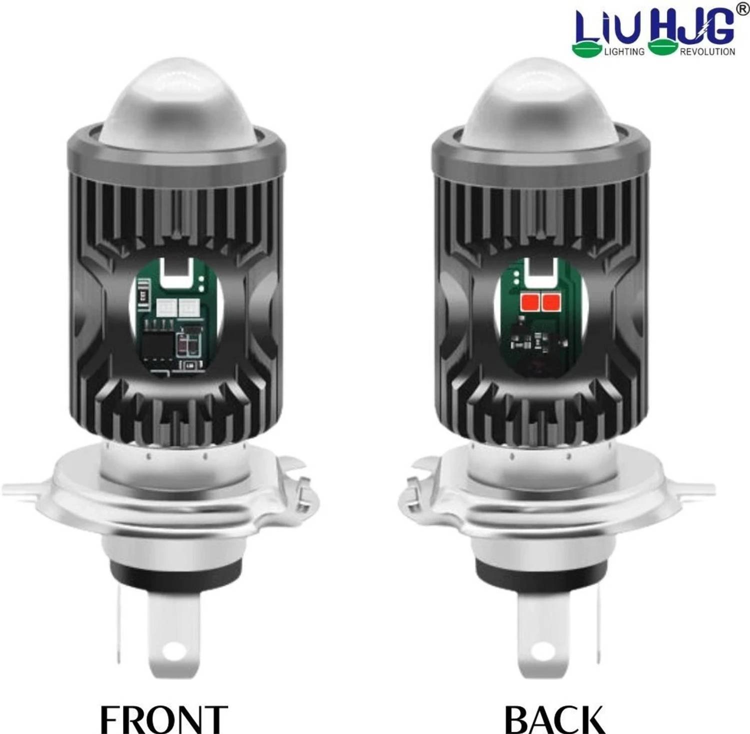 Moto Powerz Yellow/White & Red/Blue Police LED Headlight Bulb - Image 5