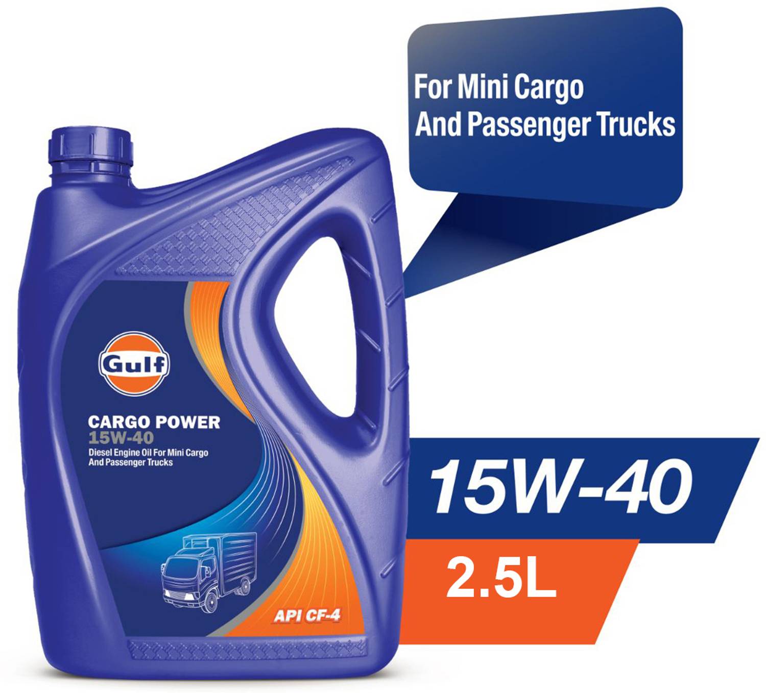 Gulf CARGO POWER 15W-40 API CF4, MB 228.1 - Image 3