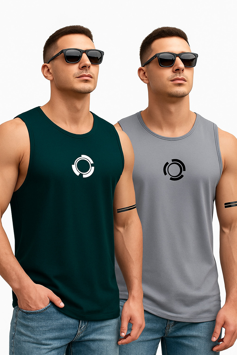 DevilSon Polyester Fabric Gym Vest
