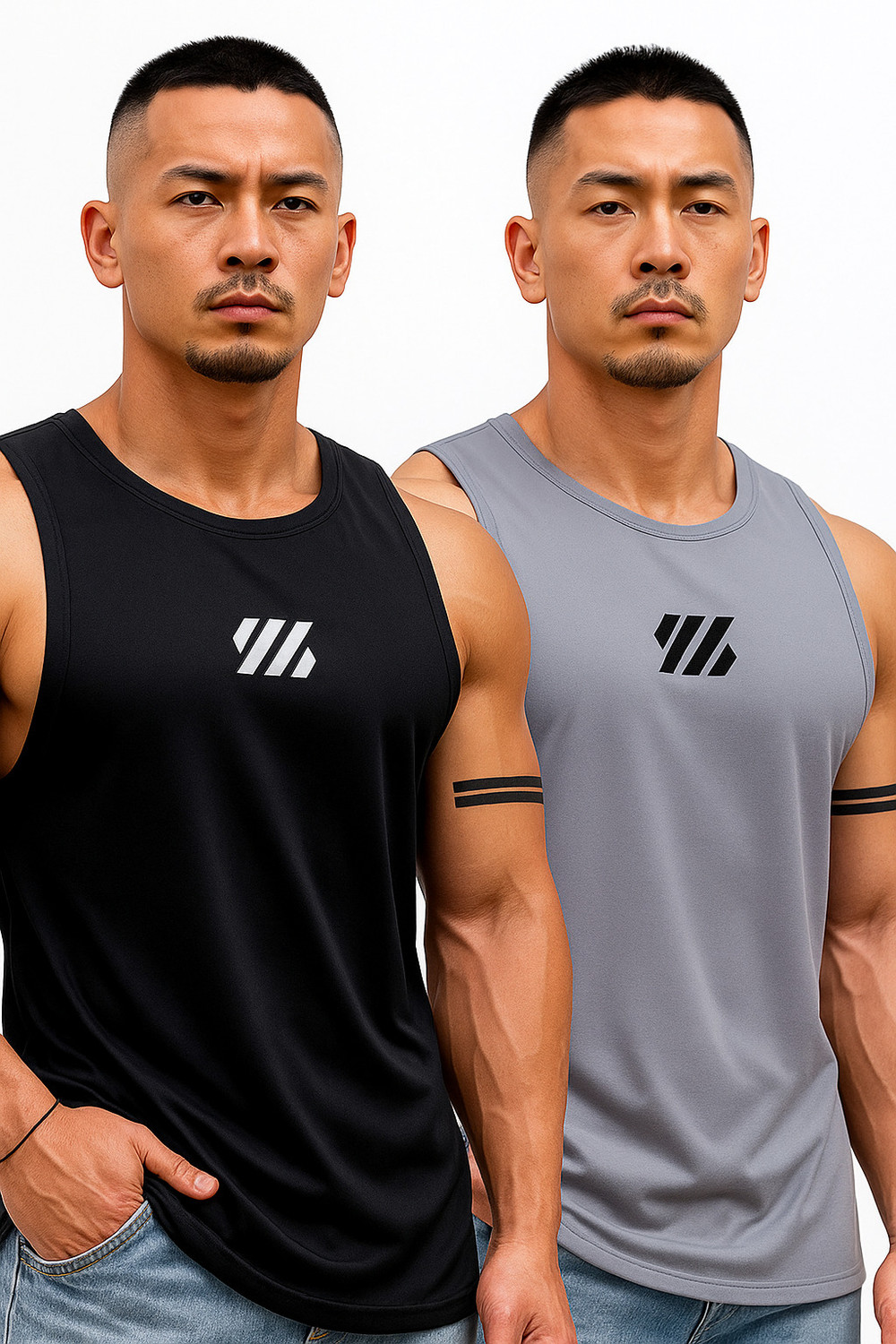 DevilSon Polyester Fabric Gym Vest