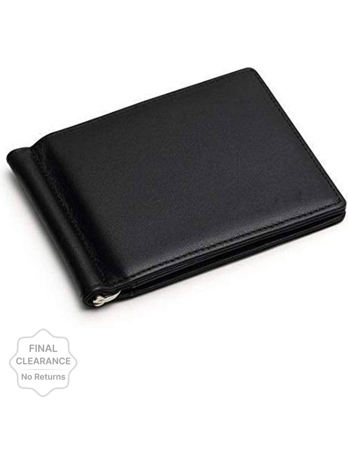 USL Men Black Leather Money Clip - Image 1