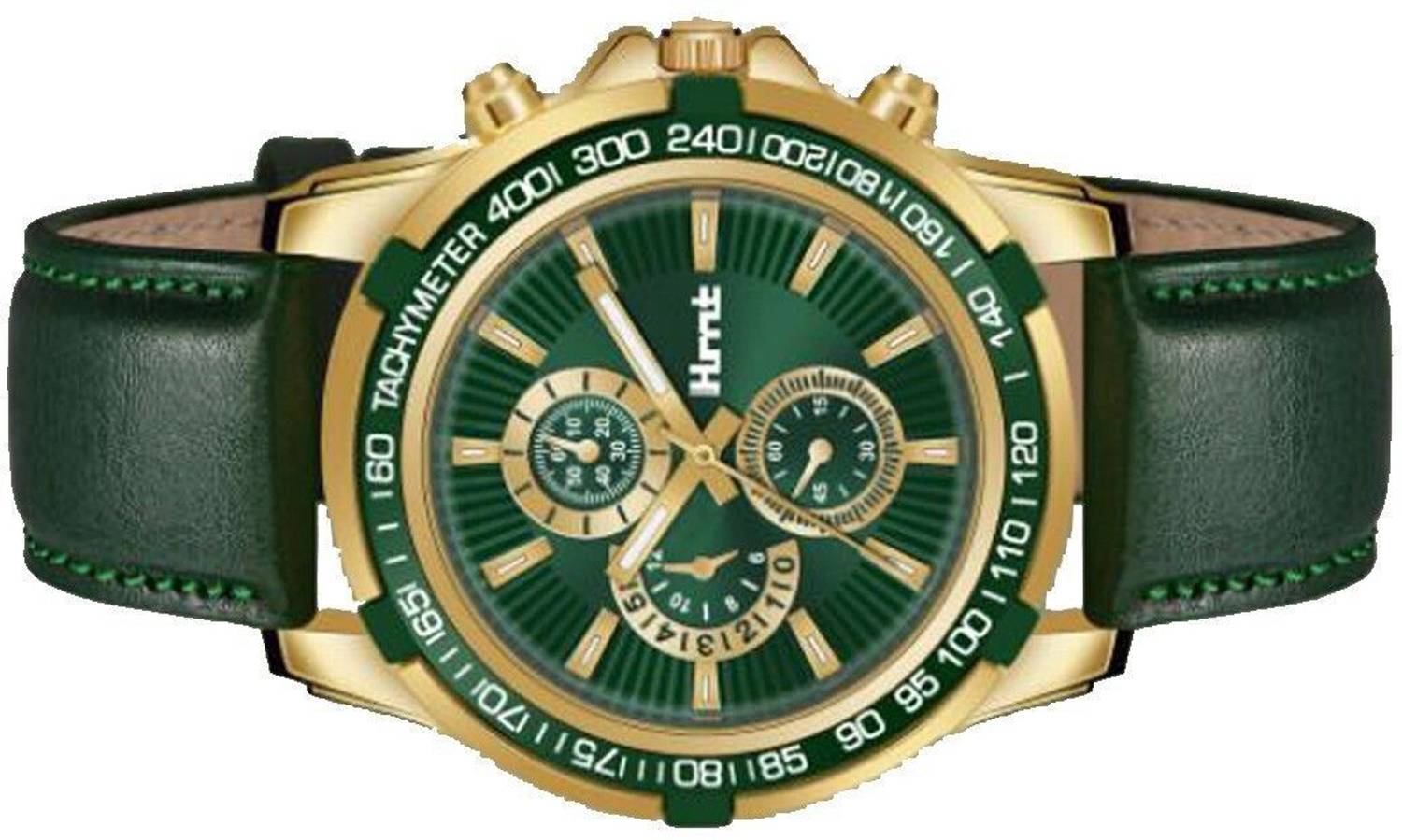 HMT Quartz HMTS Green Men's Watch - Image 5