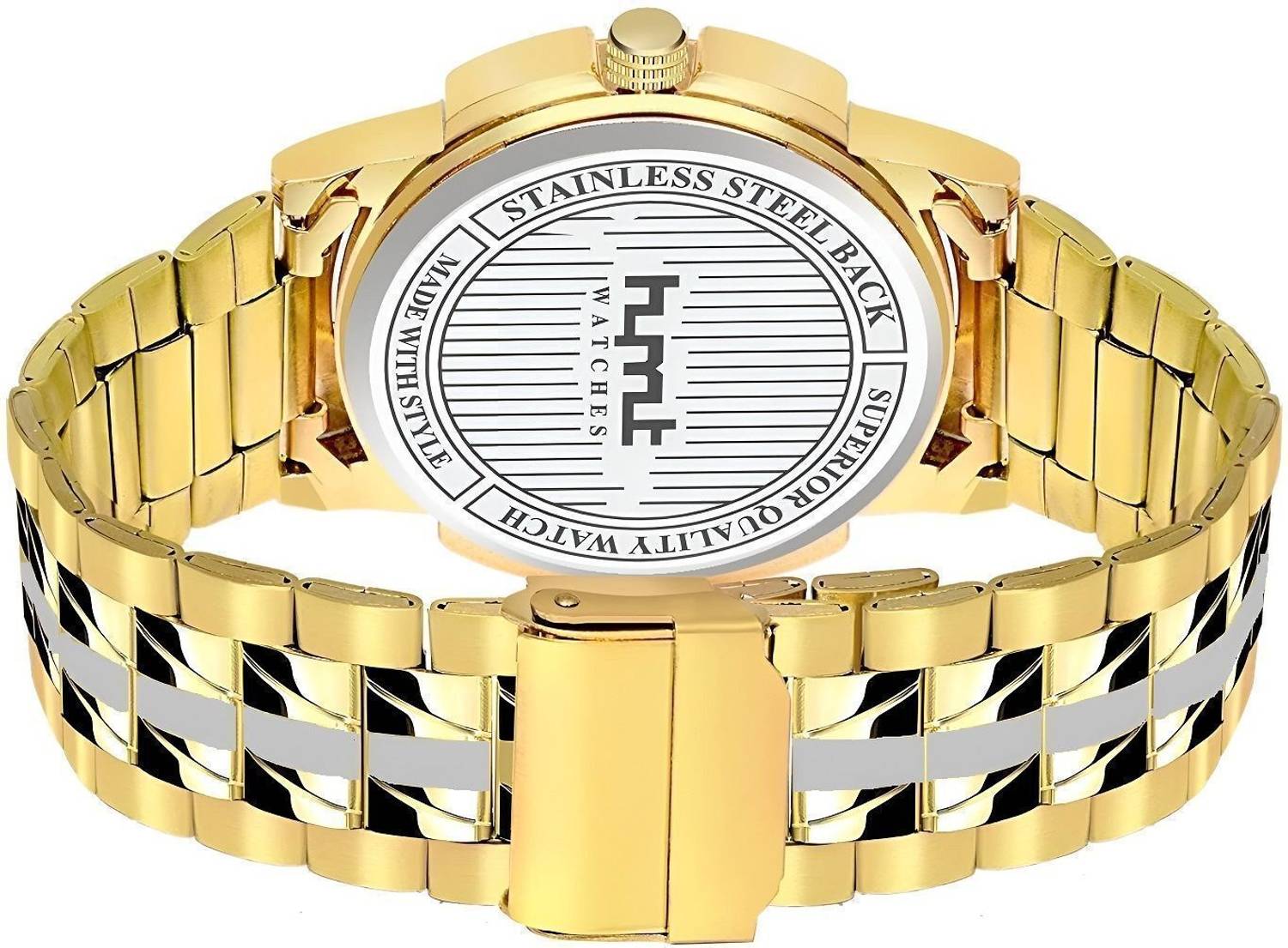 Hmrt Analog Watch - For Men - Mar_SMW-440GP-Two Tone - Image 4