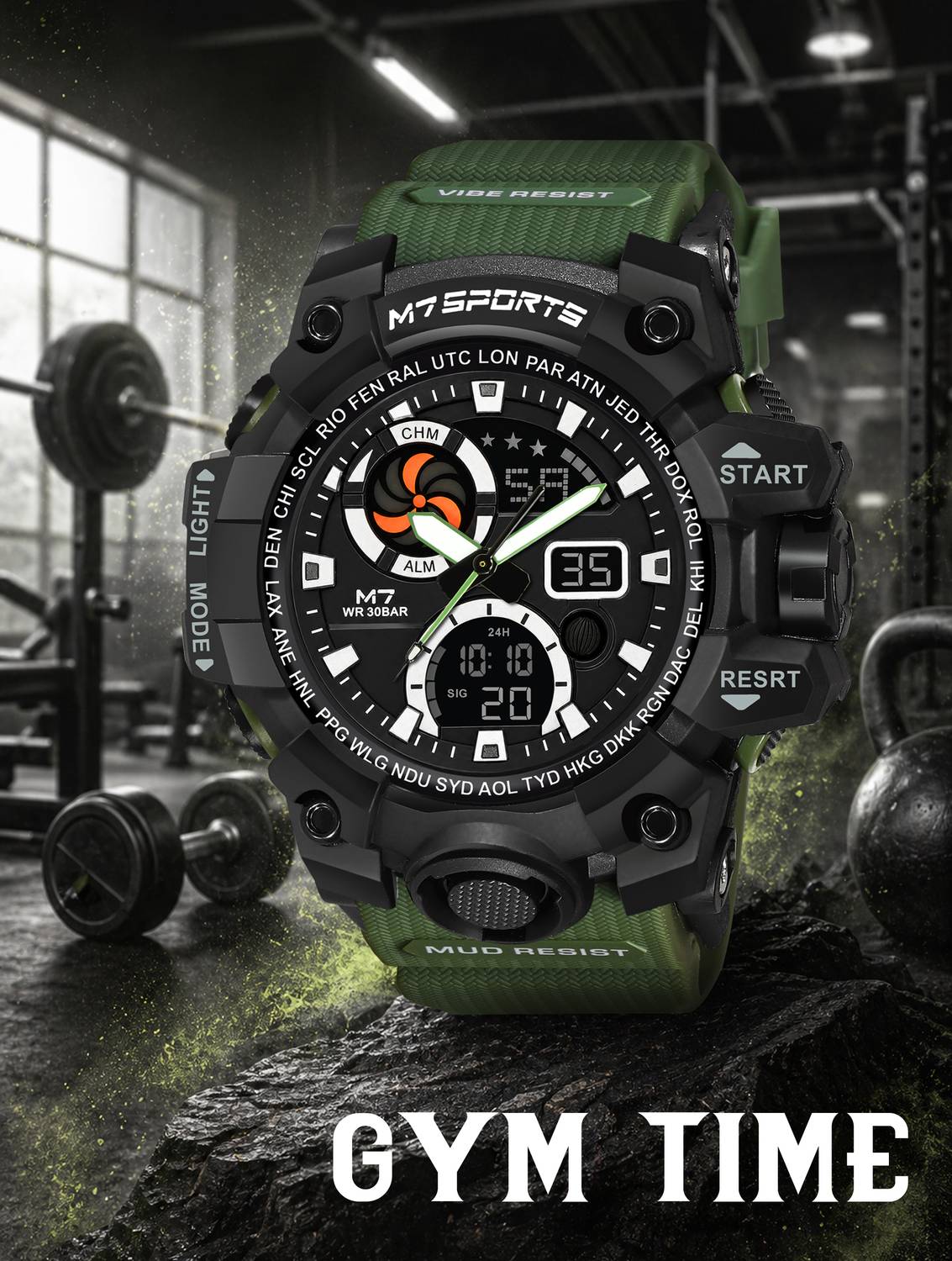 M7 By Metronaut M7-8026 Adventure Expedition Analog-Digital Watch - Image 3