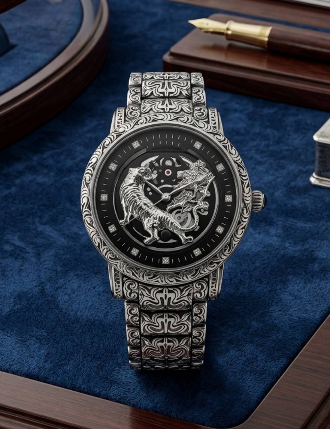 RENAISSANCE TRADERS Tiger Style Analog Watch - For Men - Image 2