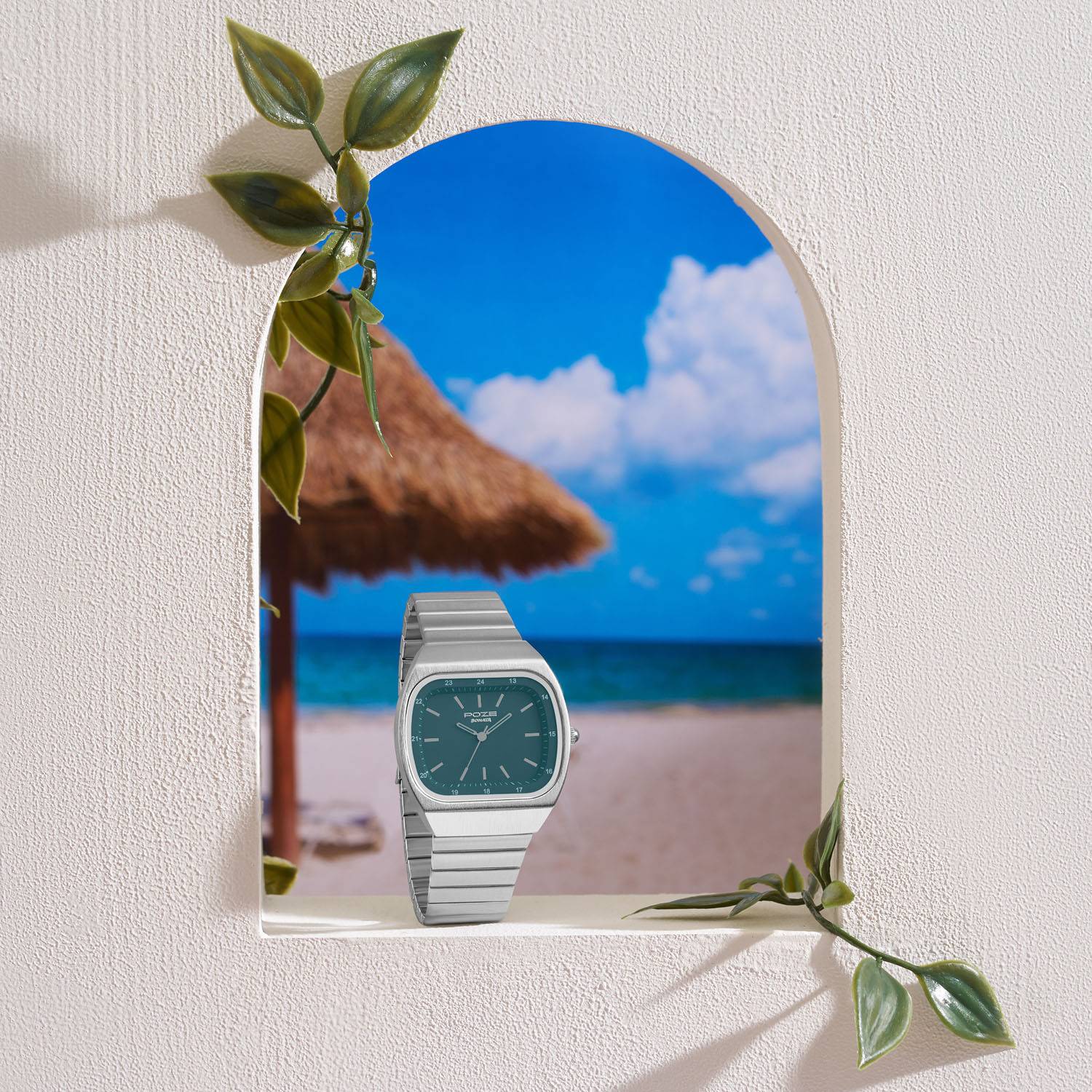 SONATA Poze Drop 9.2 Green Dial Analog Watch - Image 1