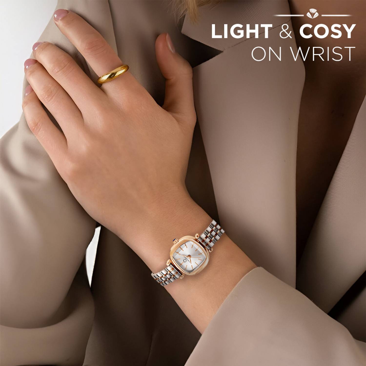Carlington CT 106 Two Tone Silver Ladies Watch - Image 4