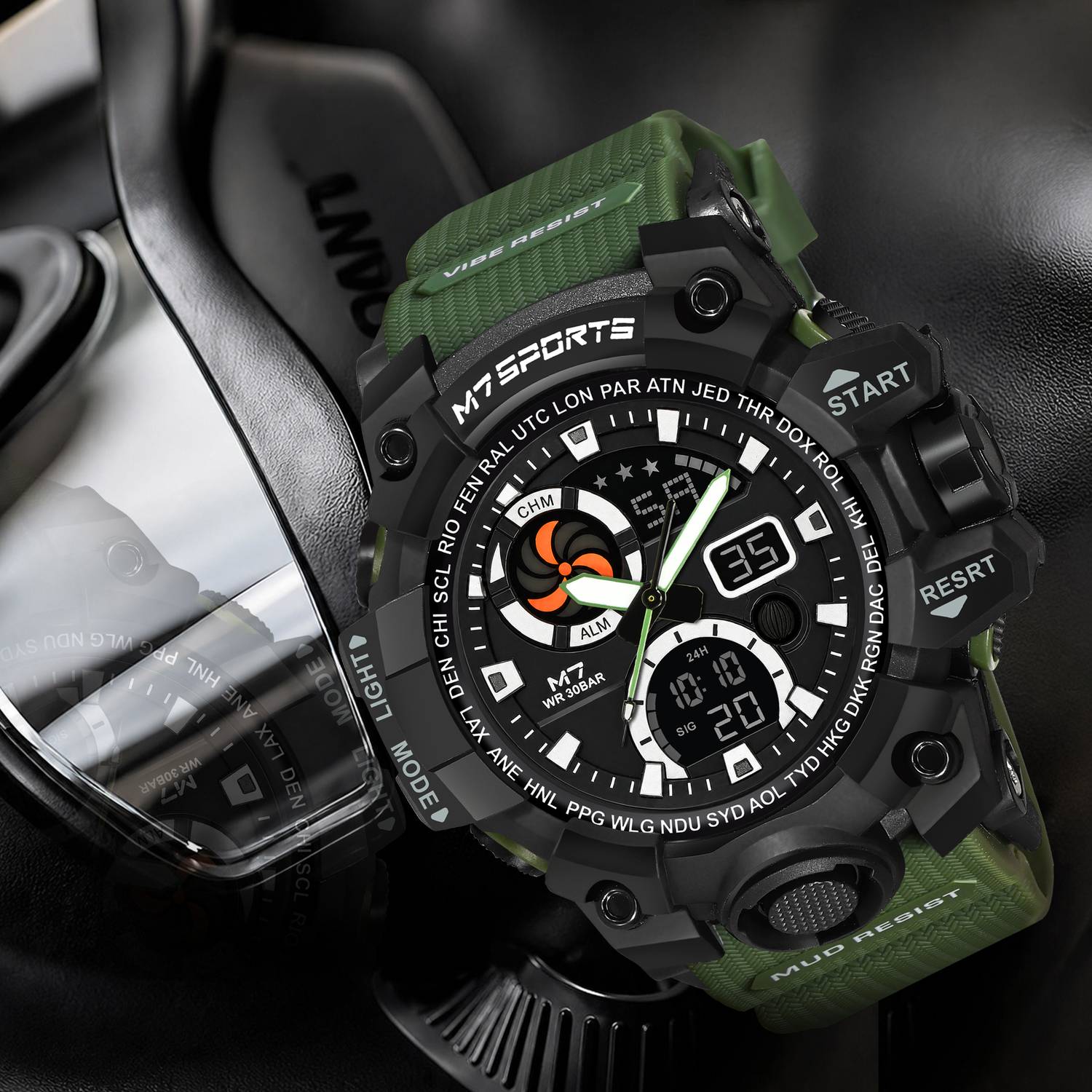 M7 By Metronaut M7-8026 Adventure Expedition Analog-Digital Watch - Image 4