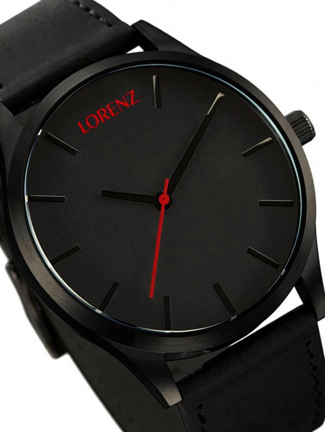 ShopGlobal Jet Black Analog Watch - Men - Image 3