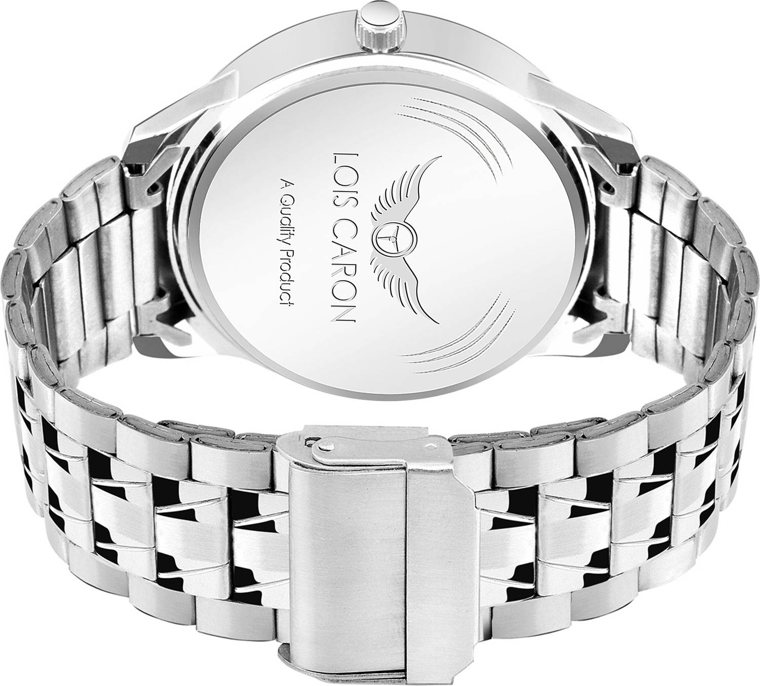 LOIS CARON LCSS-8326 Stainless Steel Chain Watch - Image 5