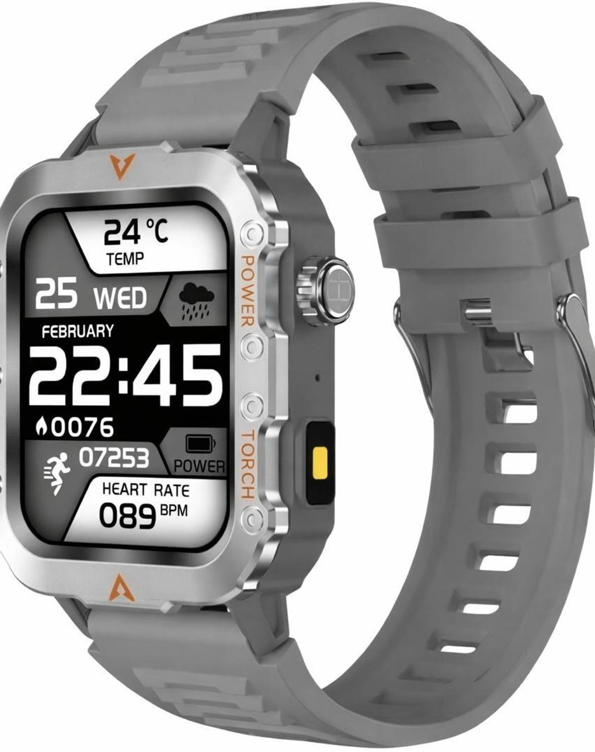 PerfX Q11 Bluetooth Calling Smartwatch with SpO2 Heart Rate & Flash Light Digital Watch - For Men & Women - Image 2