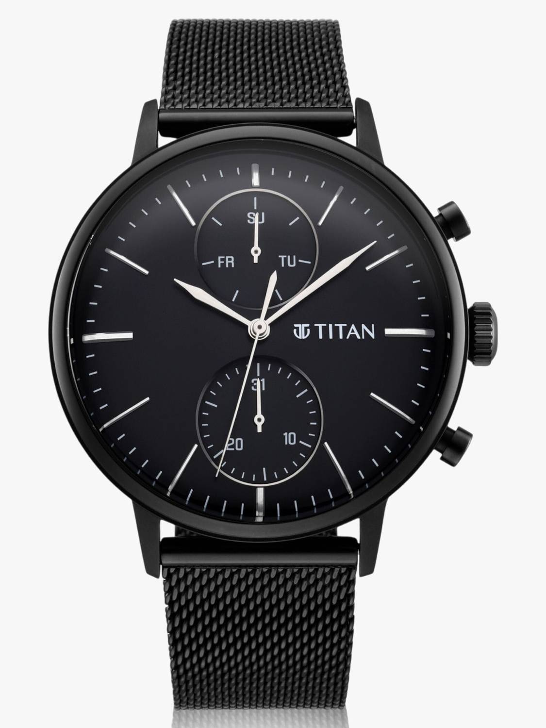 Titan NQ90135NM01 Black Dial Black Strap Analog Watch - Image 3