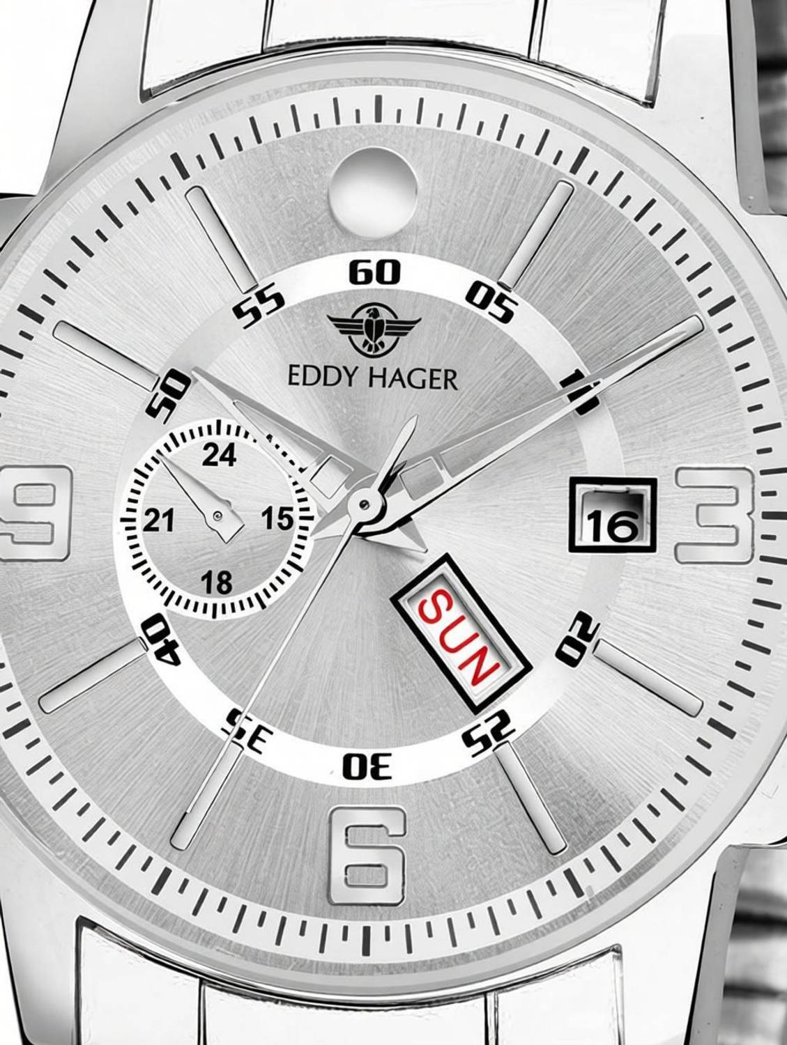 ShopGlobal EH-226-SL Silver Men's Watch - Image 3