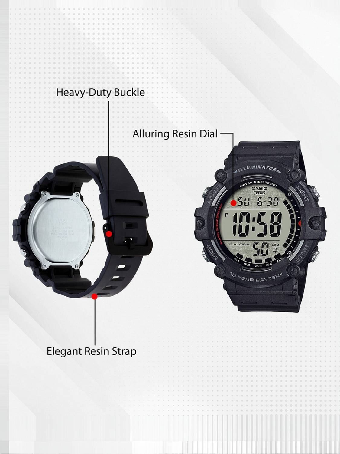 CASIO AE-1500WH-1AVDF Youth Series Digital Watch - Men - Image 4