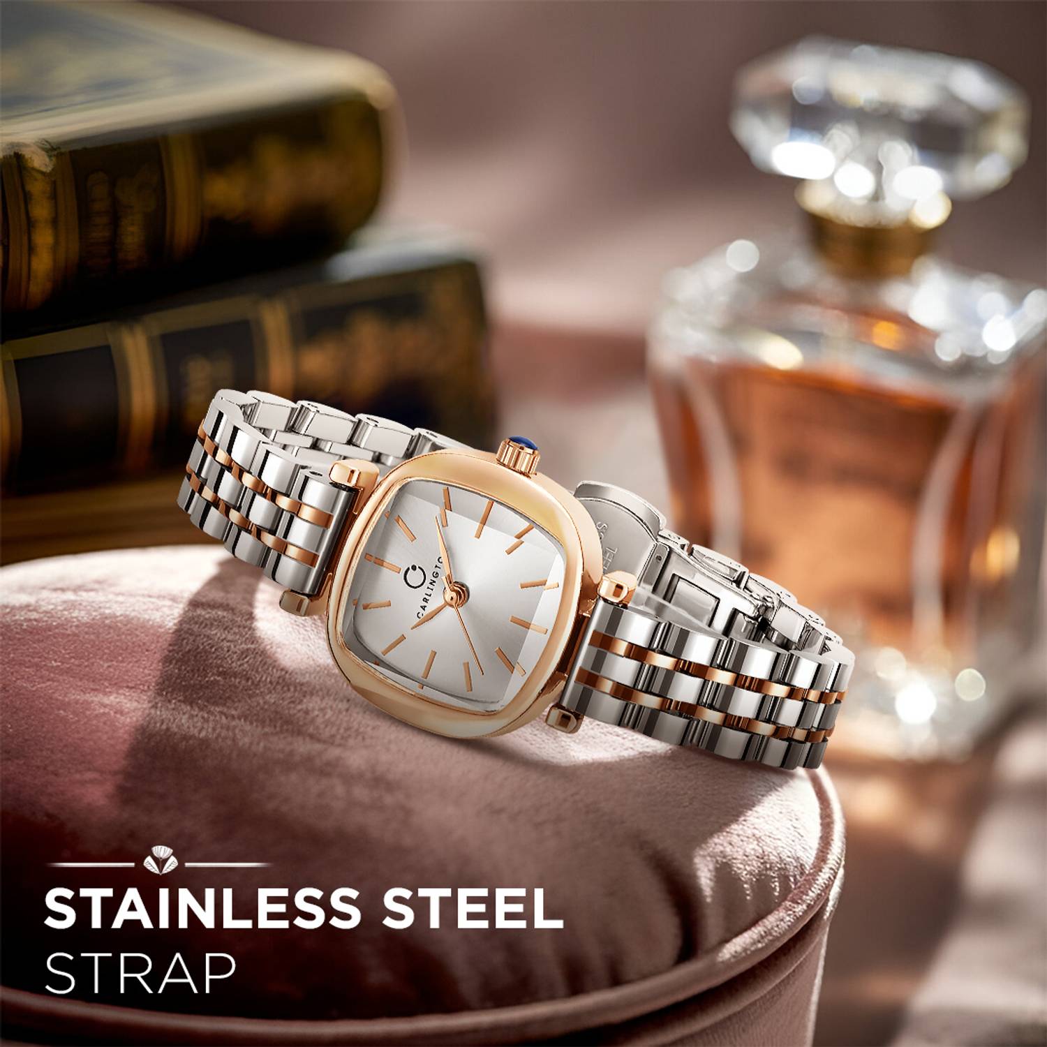 Carlington CT 106 Two Tone Silver Ladies Watch - Image 5
