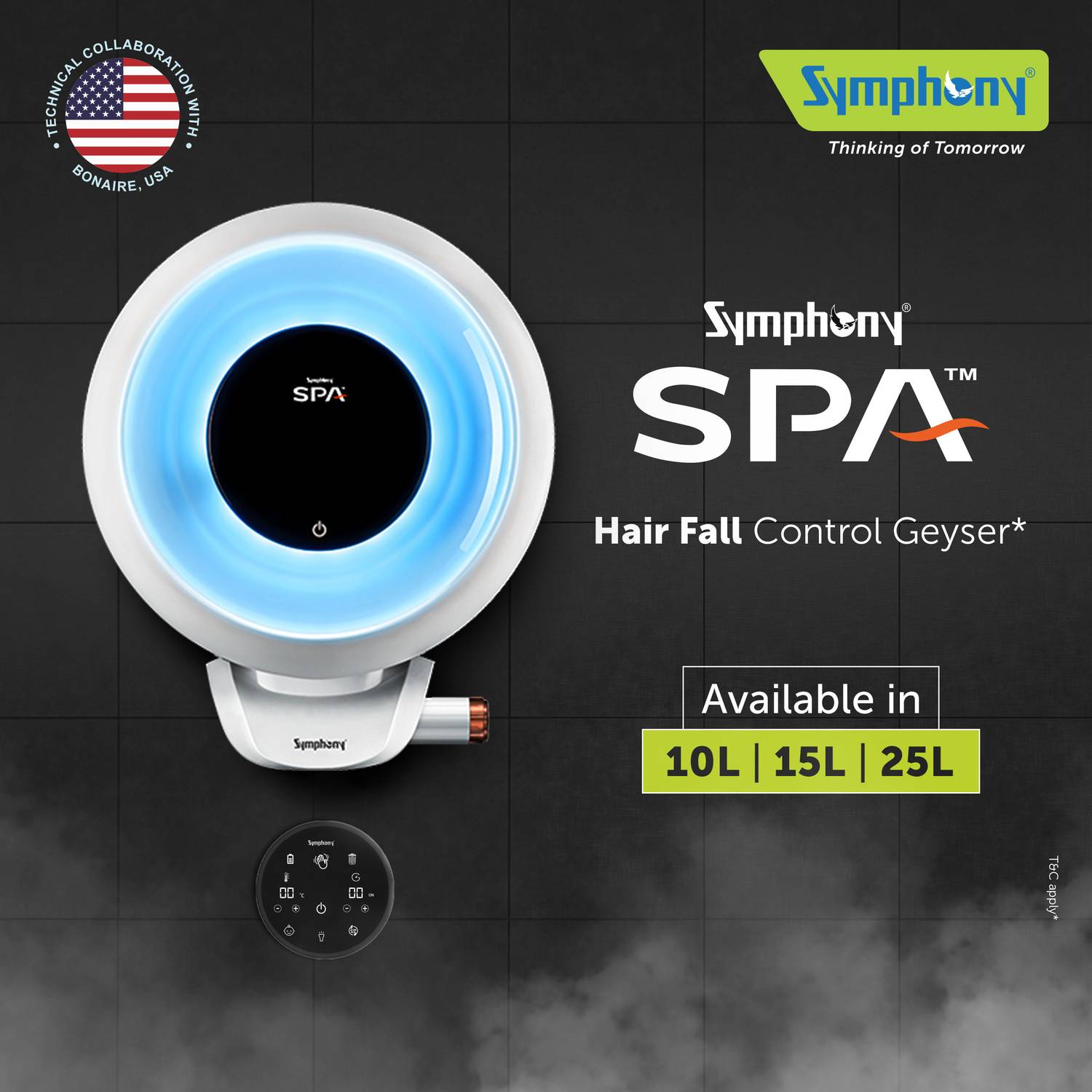Symphony Spa 10L Storage Water Geyser - Image 3