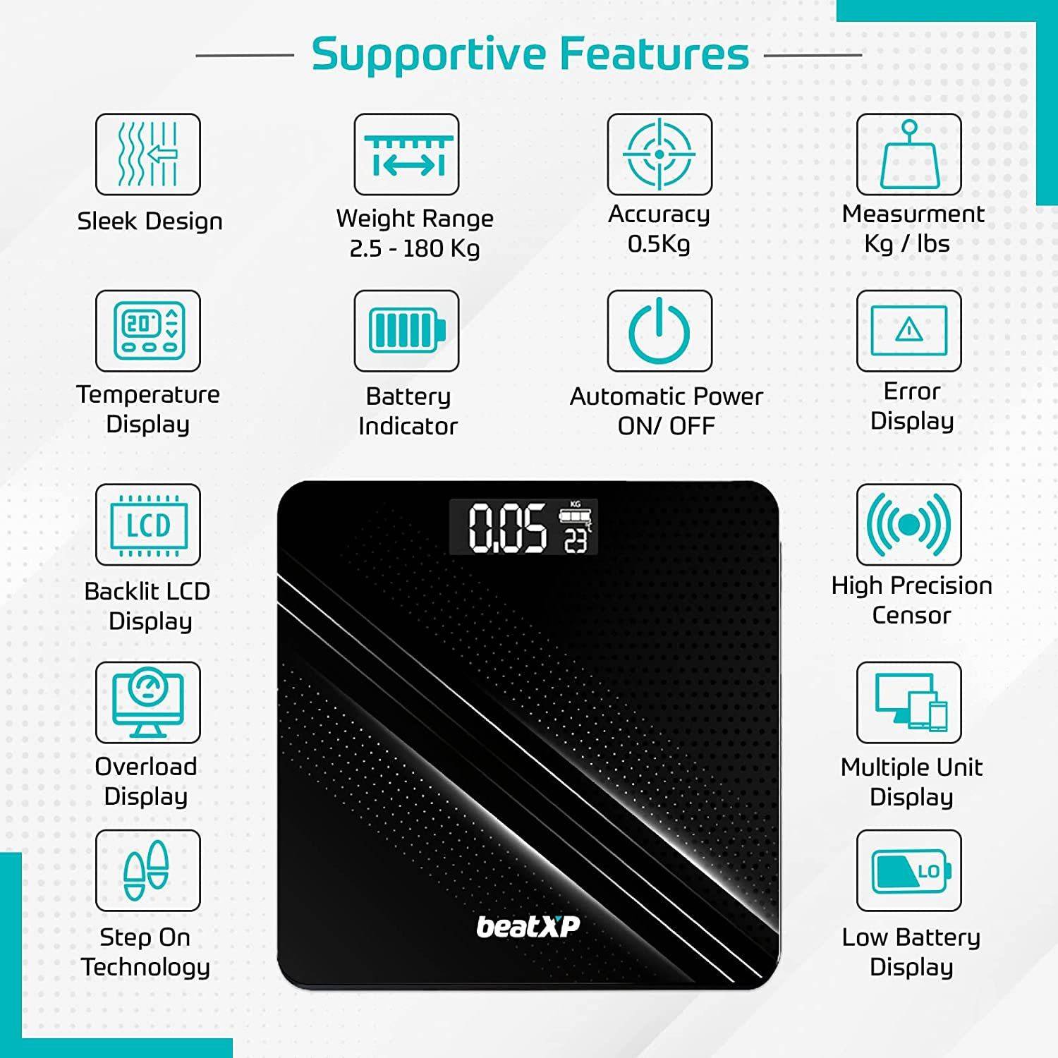 beatXP Gravity Digital Body Weight Machine - Image 2