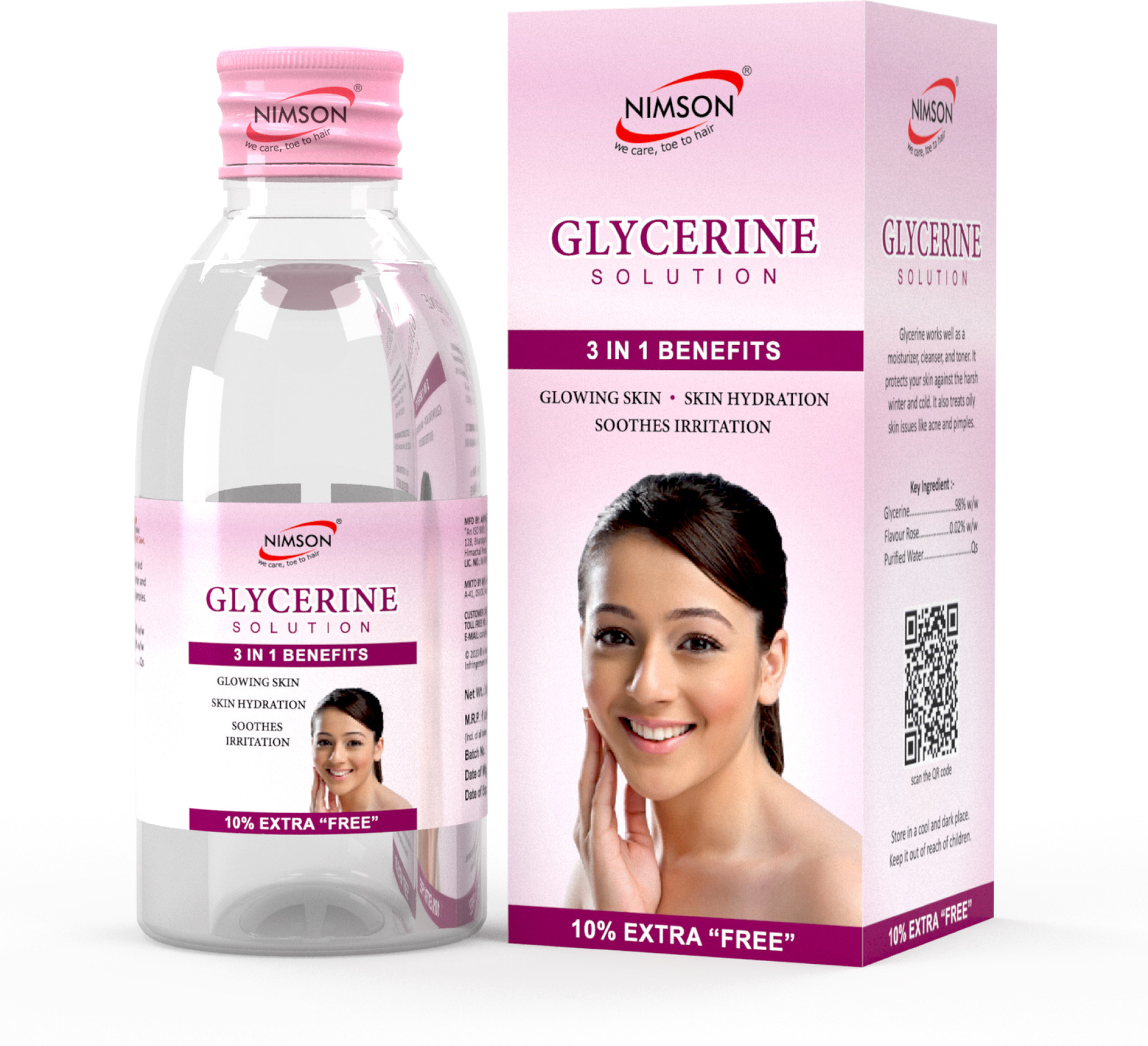 Nimson Glycerine Skin Hydration Brightening Skin Glycerin Cleanser for Glowing Skin
